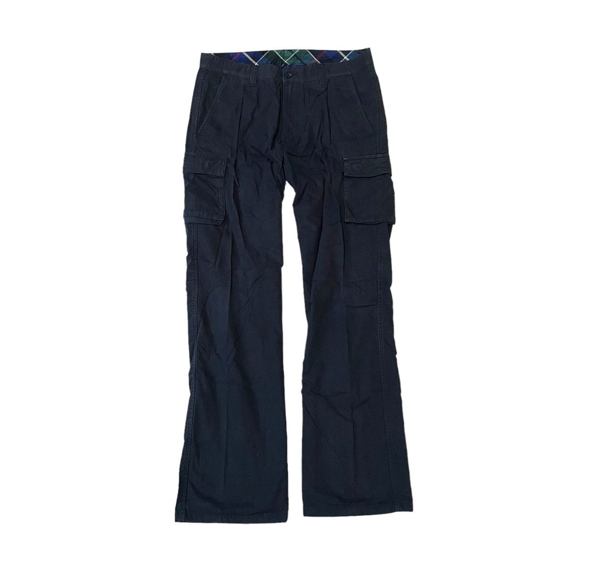 Cdg homme AD2010 dark navy cargo straight trousers