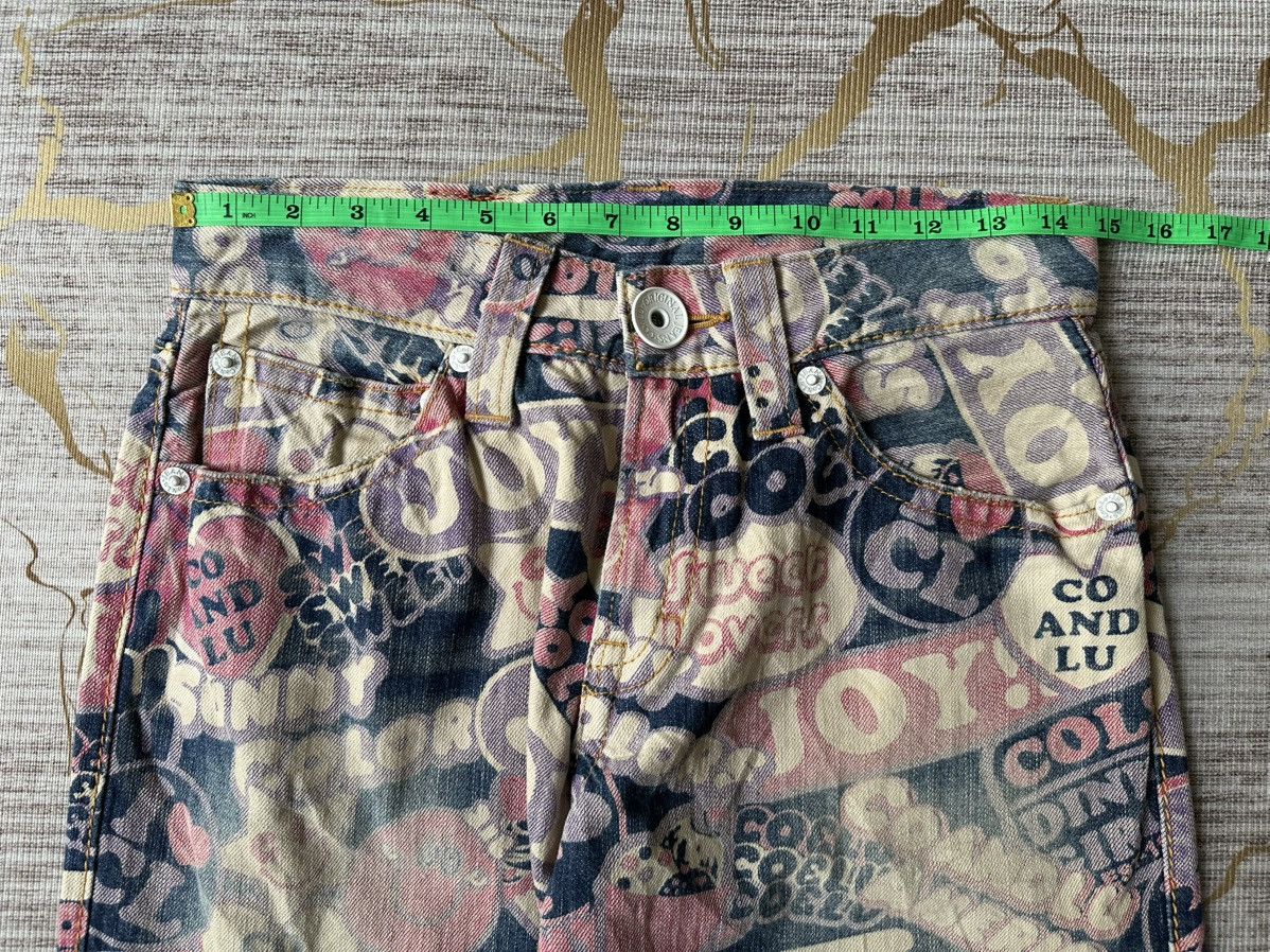 Hysteric Glamour Japanese Brand Co&Lu Fullprint Design Hysteric Style Denim Size US 28 / EU 44 - 4 Thumbnail