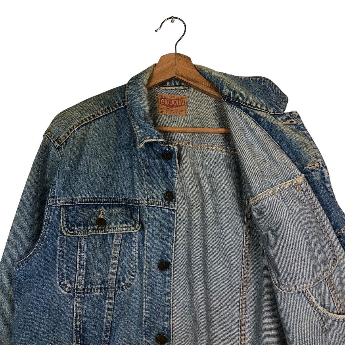 Japanese Brand 📌Vintage Trucker Denim Jacket Big-John Union Made Size US M / EU 48-50 / 2 - 13 Thumbnail