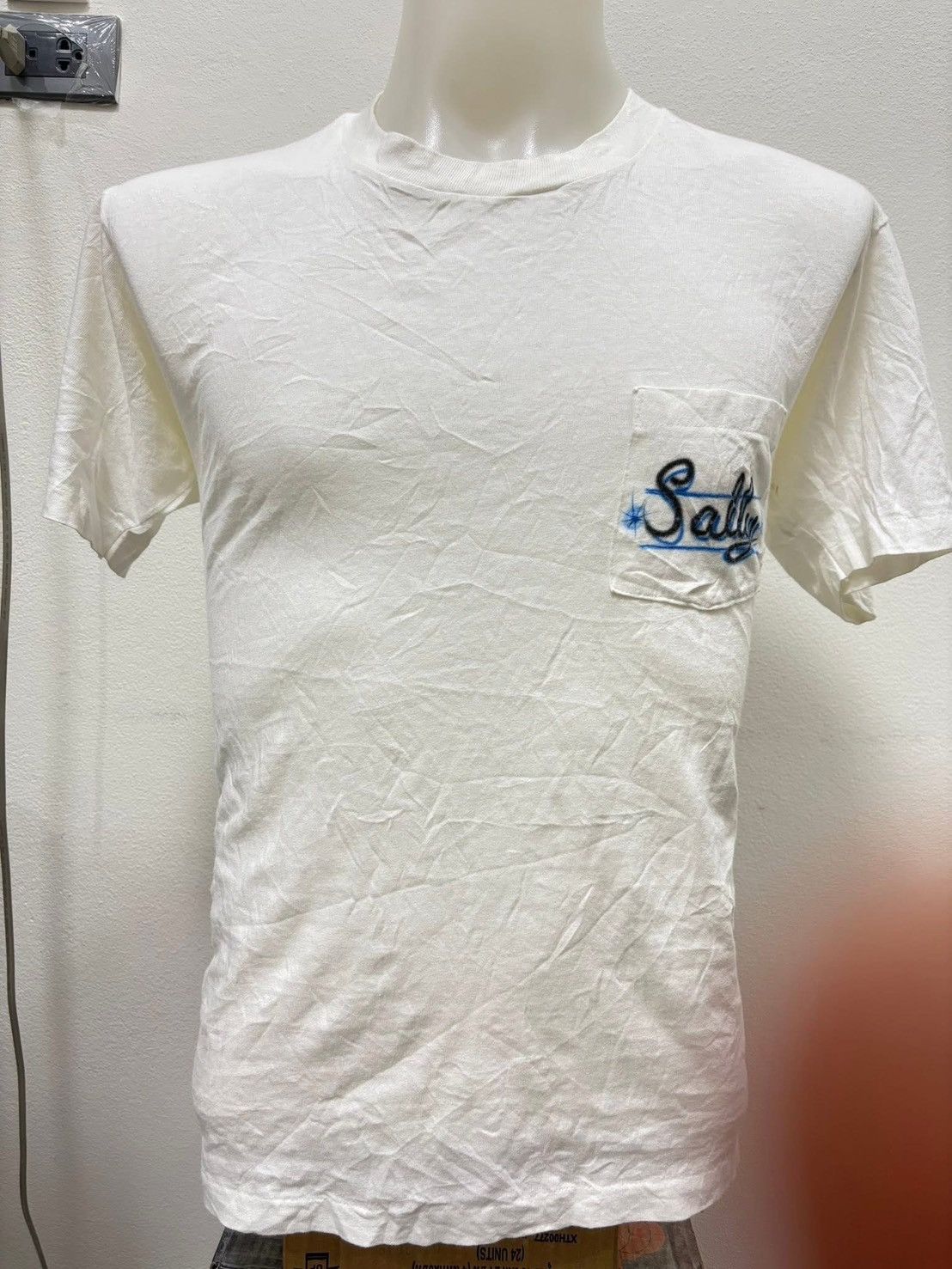 Other Vintage 80s STEDMAN Pocket T-Shirt – Spray Paint Graphic Size US XL / EU 56 / 4 - 1 Thumbnail