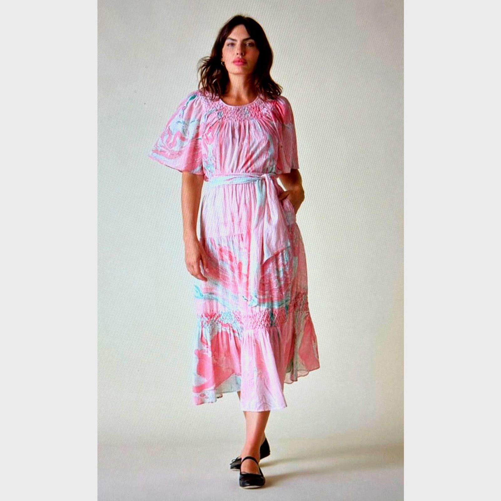 Other St Roche Selma Midi Skirt Pink Marbled size M Size 30" / US 8 / IT 44 - 9 Thumbnail