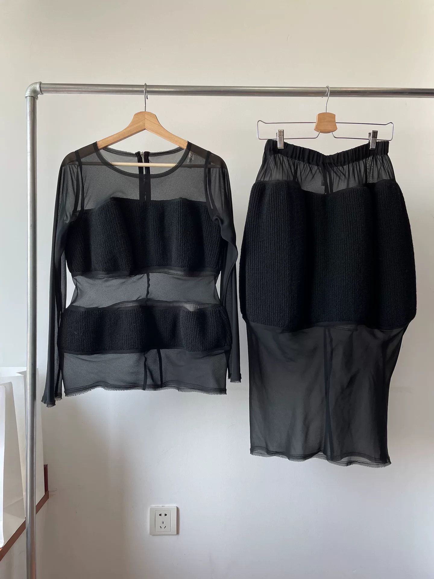 Comme des Garcons Comme des Garcons Tulle Panel Skirt Set Size 34" / US 12 / IT 48 - 1 Thumbnail