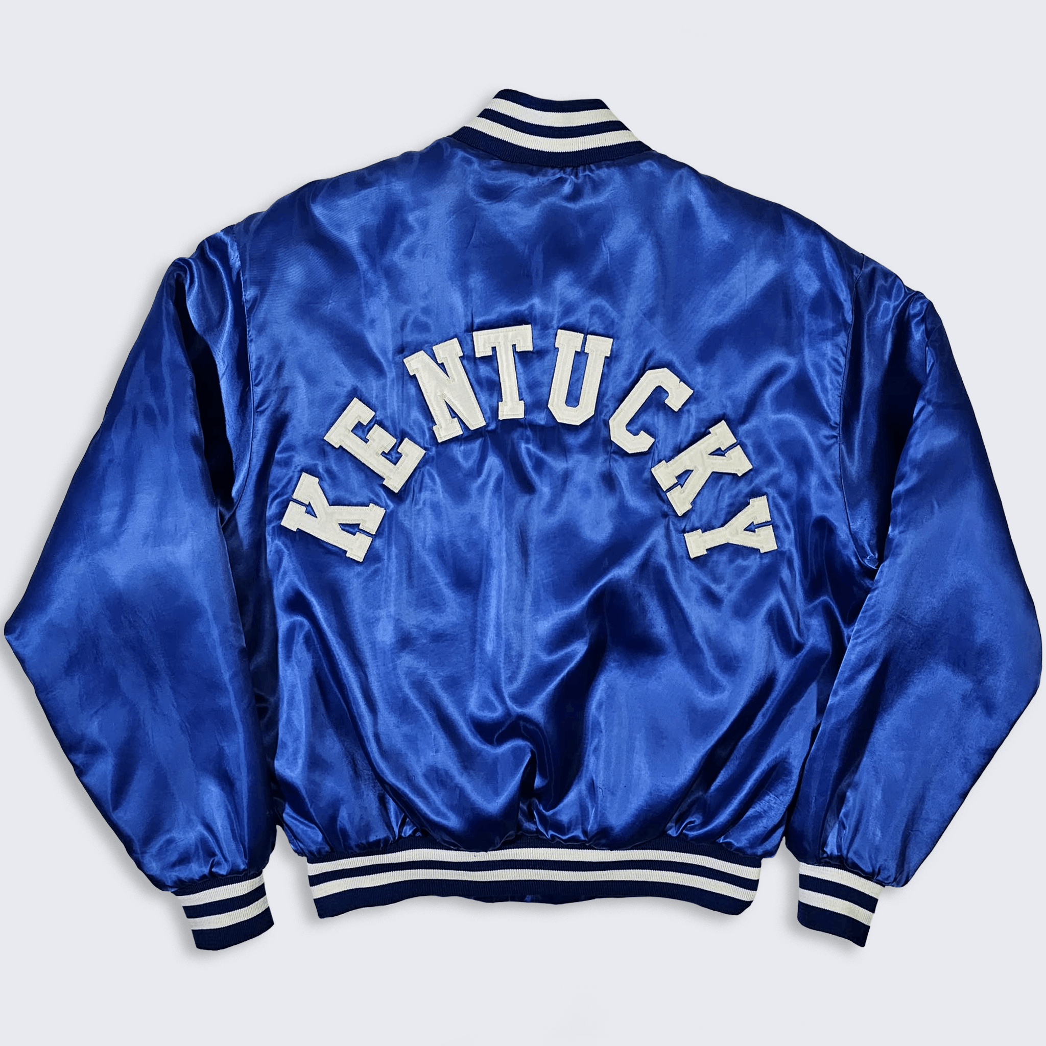 Vintage Kentucky Wildcats Vintage 80s Satin Bomber Jacket Size US L / EU 52-54 / 3 - 1 Thumbnail