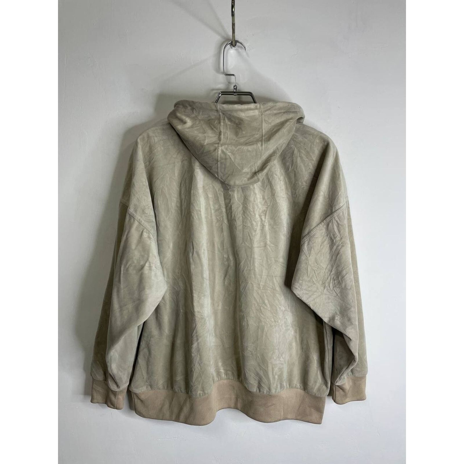 Adidas Vintage Adidas Originals Velour Hoodie Beige Gold Size M Size US M / EU 48-50 / 2 - 9 Thumbnail