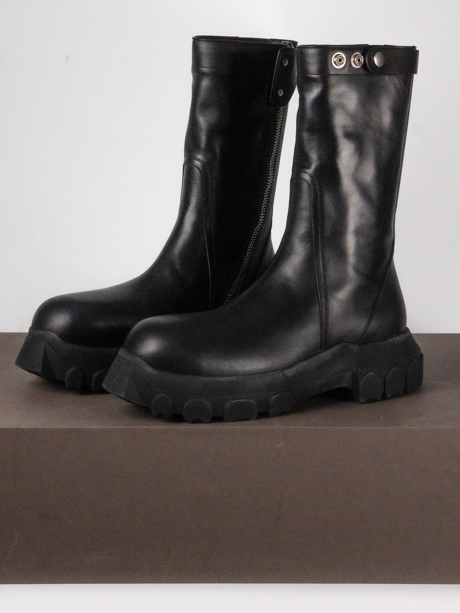 Rick Owens Rick Owens Creeper Bozo Leather Tractor Boots Size US 10 / EU 43 - 1 Thumbnail