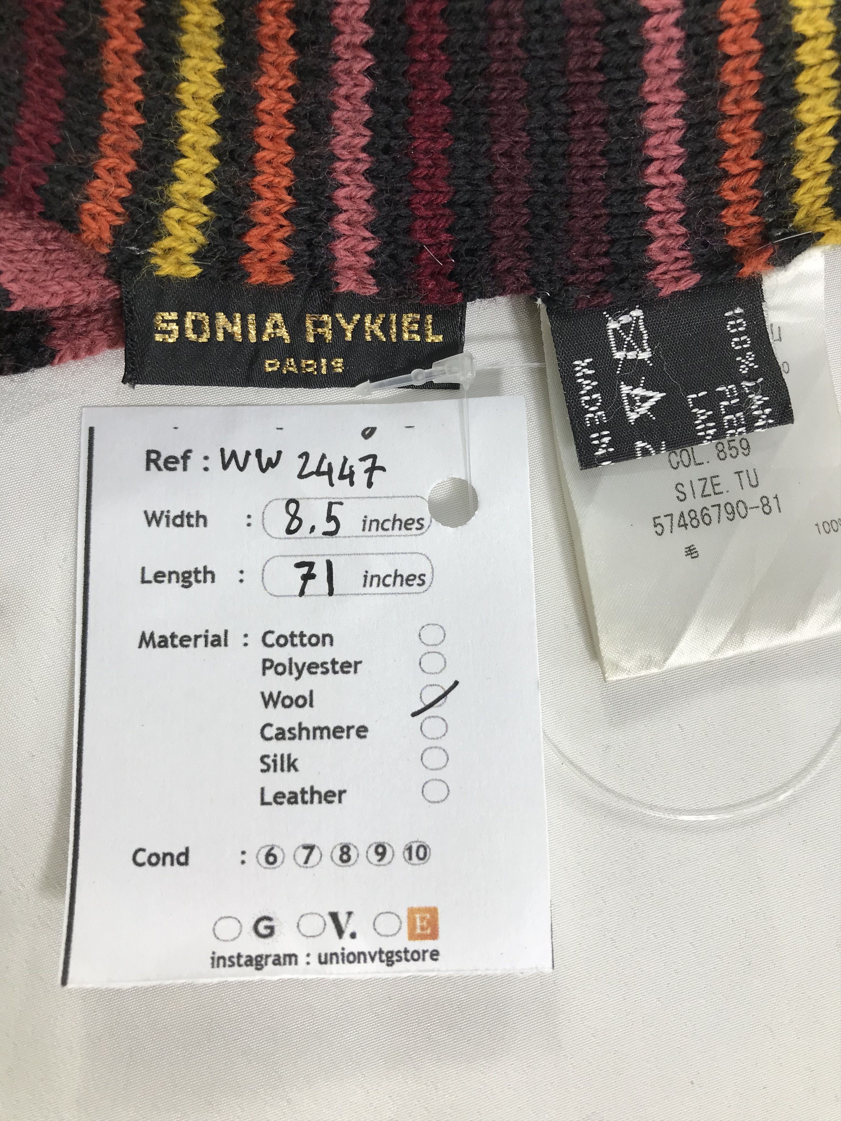 Sonia Rykiel Sonia Rykiel Scarf / Muffler / Neckwear - WW2447 Size ONE SIZE - 5 Thumbnail