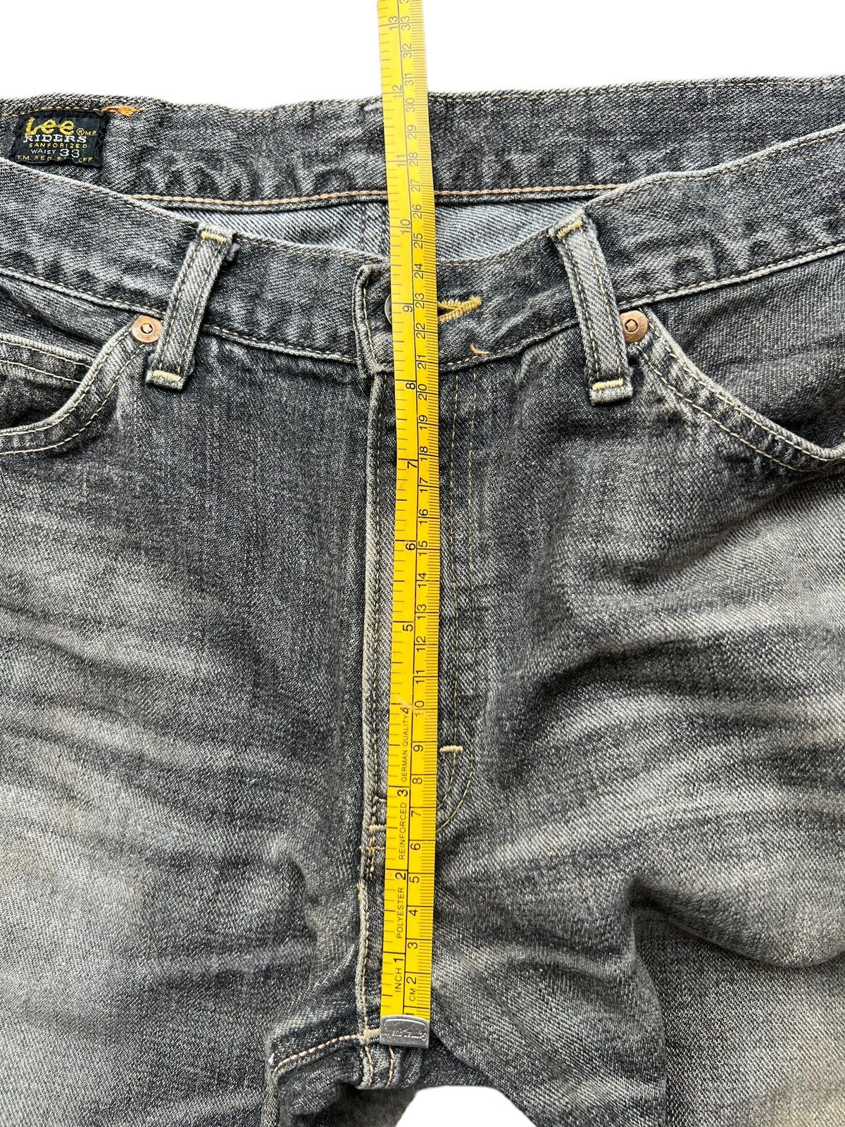 Lee Vintage Lee Rider Distressed Bootcut Flare Denim Jeans 34x31 Size US 34 / EU 50 - 14 Thumbnail