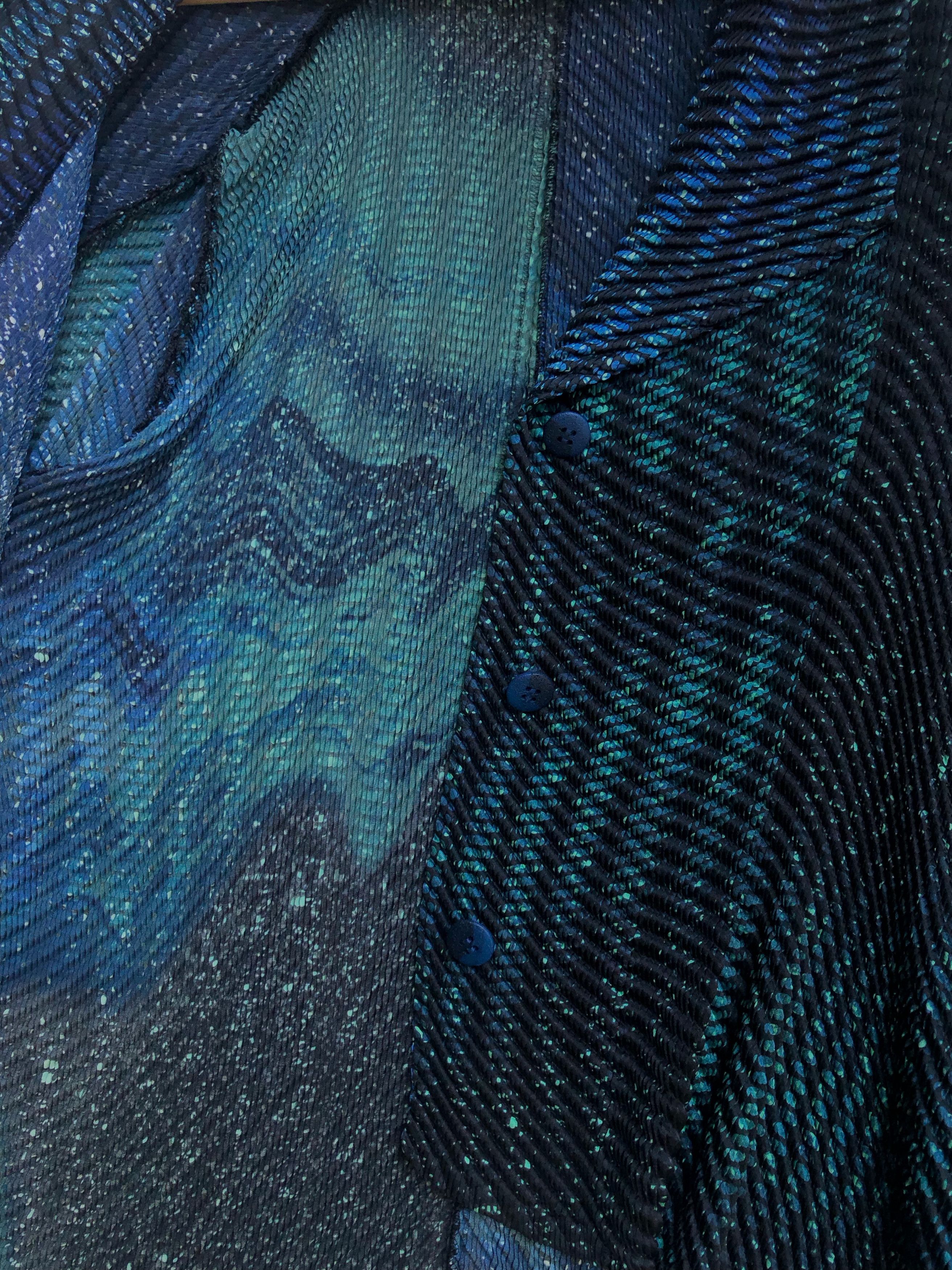 Issey Miyake RARE🔥A/W2016 GALAXY COSMOS PLEAT CARDIGAN JACKET Size M / US 6-8 / IT 42-44 - 8 Thumbnail
