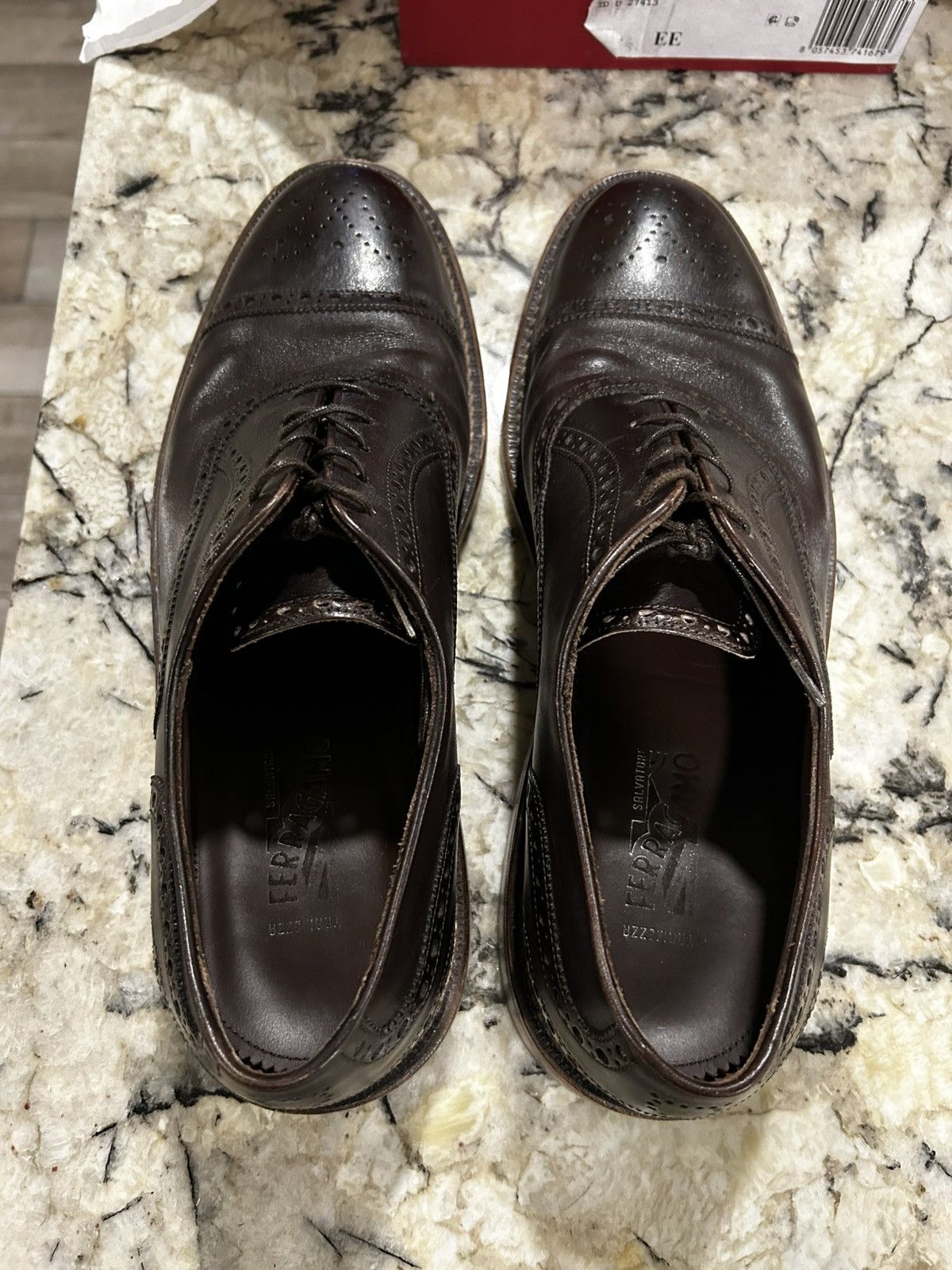 Salvatore Ferragamo Salvatore Ferragamo Leather Brogues Size US 10 / EU 43 - 5 Thumbnail