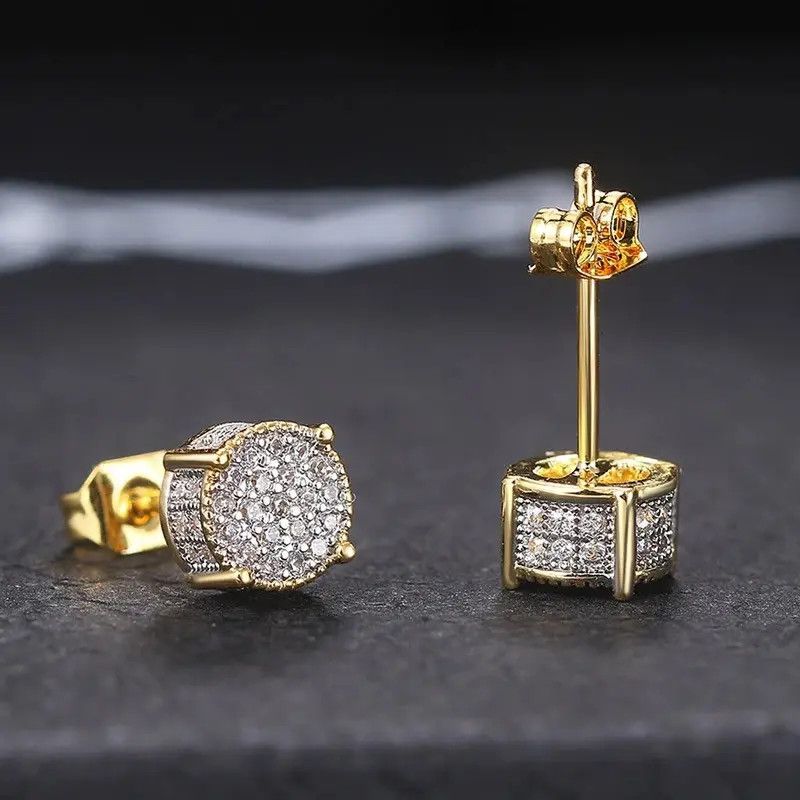 Jewelry Hip Hop Stud Earring Size ONE SIZE - 2 Thumbnail