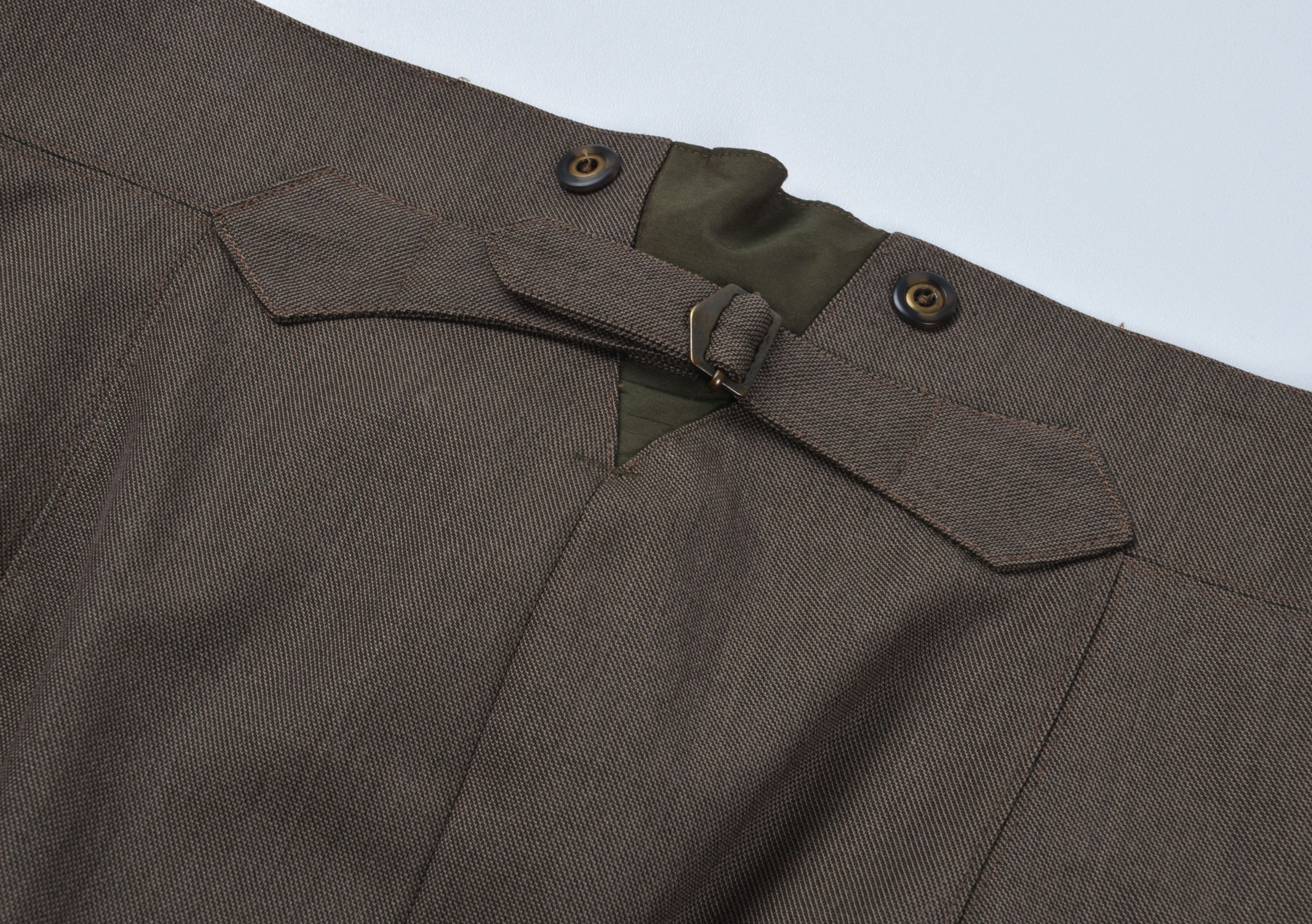 Paul Smith Vintage Paul Smith Wool Brown Straight Detailed Skirt Size 30" / US 8 / IT 44 - 11 Thumbnail