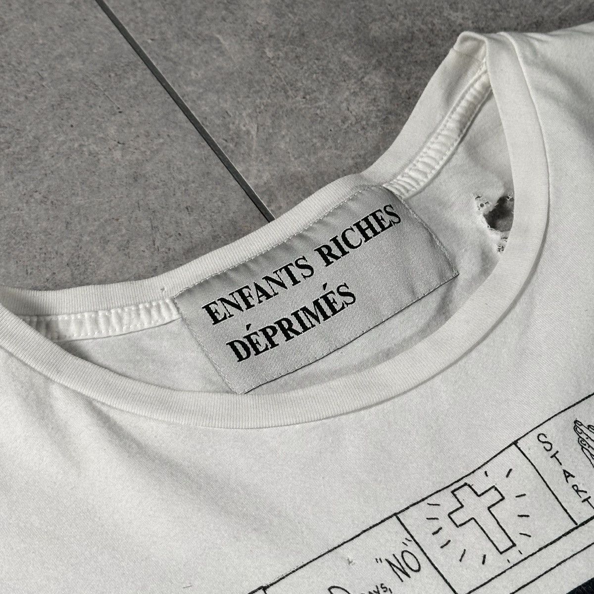 Enfants Riches Deprimes School Tee / God says No / Jesus Died For Our Sins Size US M / EU 48-50 / 2 - 4 Thumbnail