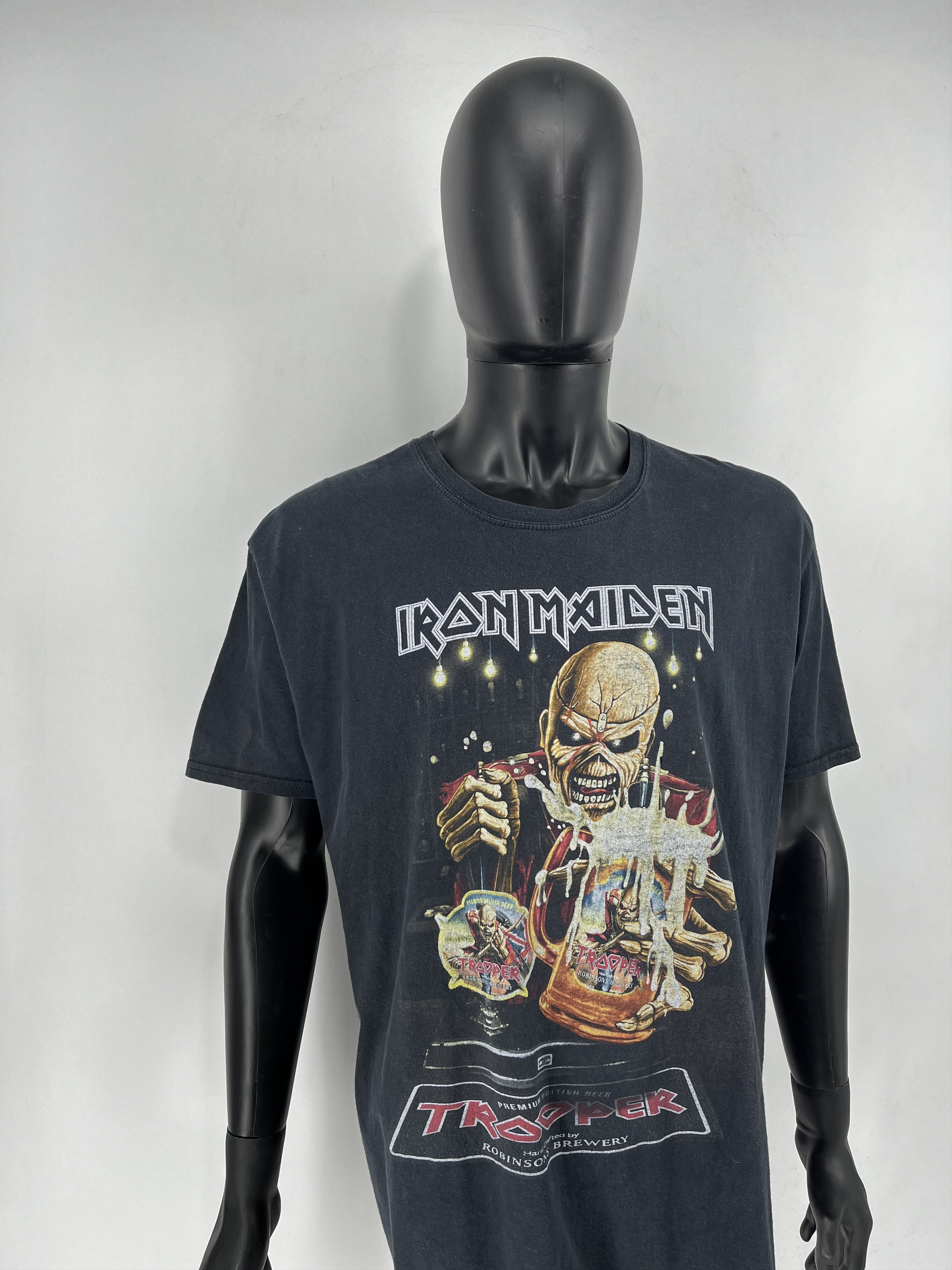 Band Tees × Vintage Iron Maiden Trooper Beer Light Brigade T-Shirt Mens 2XL Size US XXL / EU 58 / 5 - 3 Thumbnail