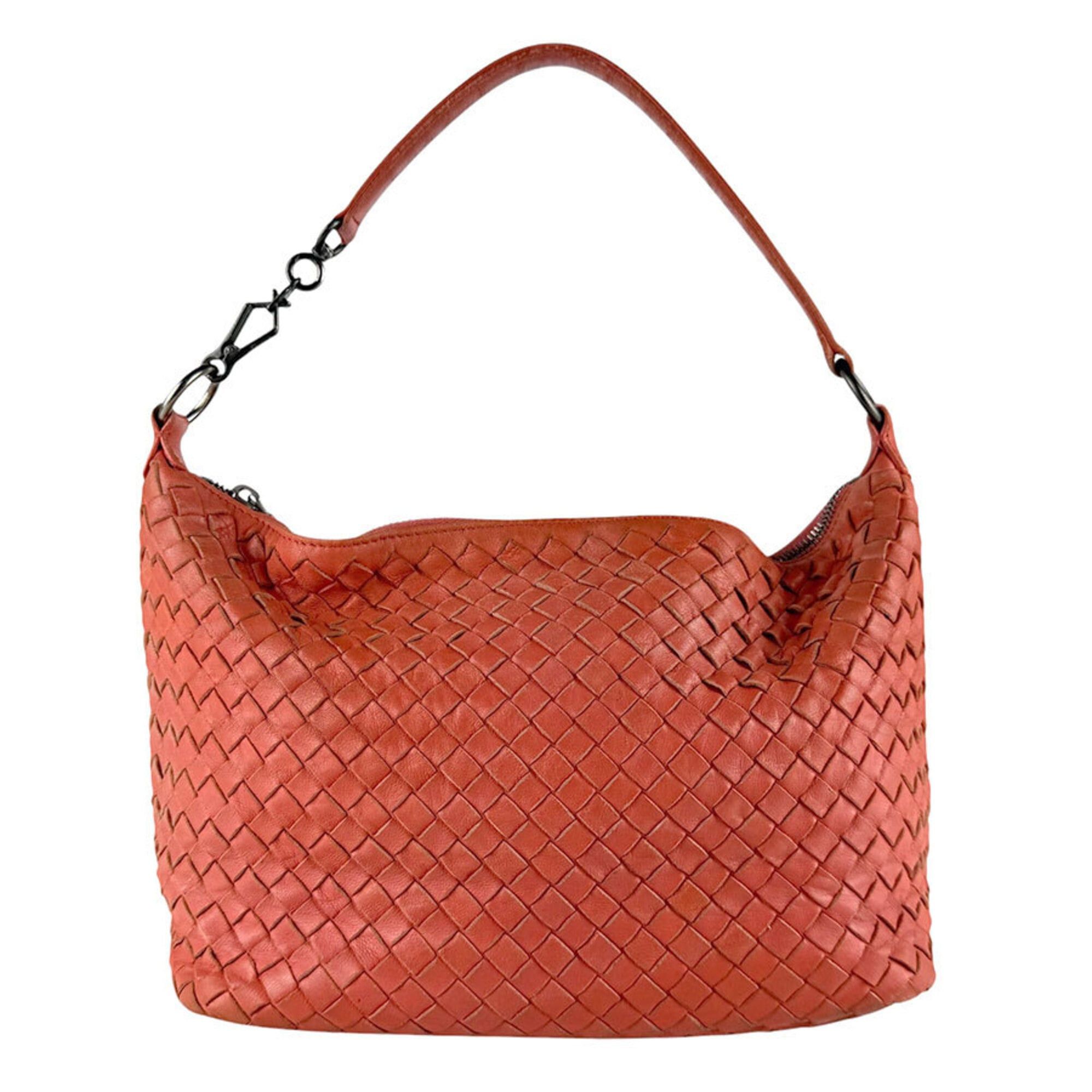 Bottega Veneta Bottega Veneta shoulder bag, Intrecciato leather, orange, women's, z9562 Size ONE SIZE - 1 Thumbnail