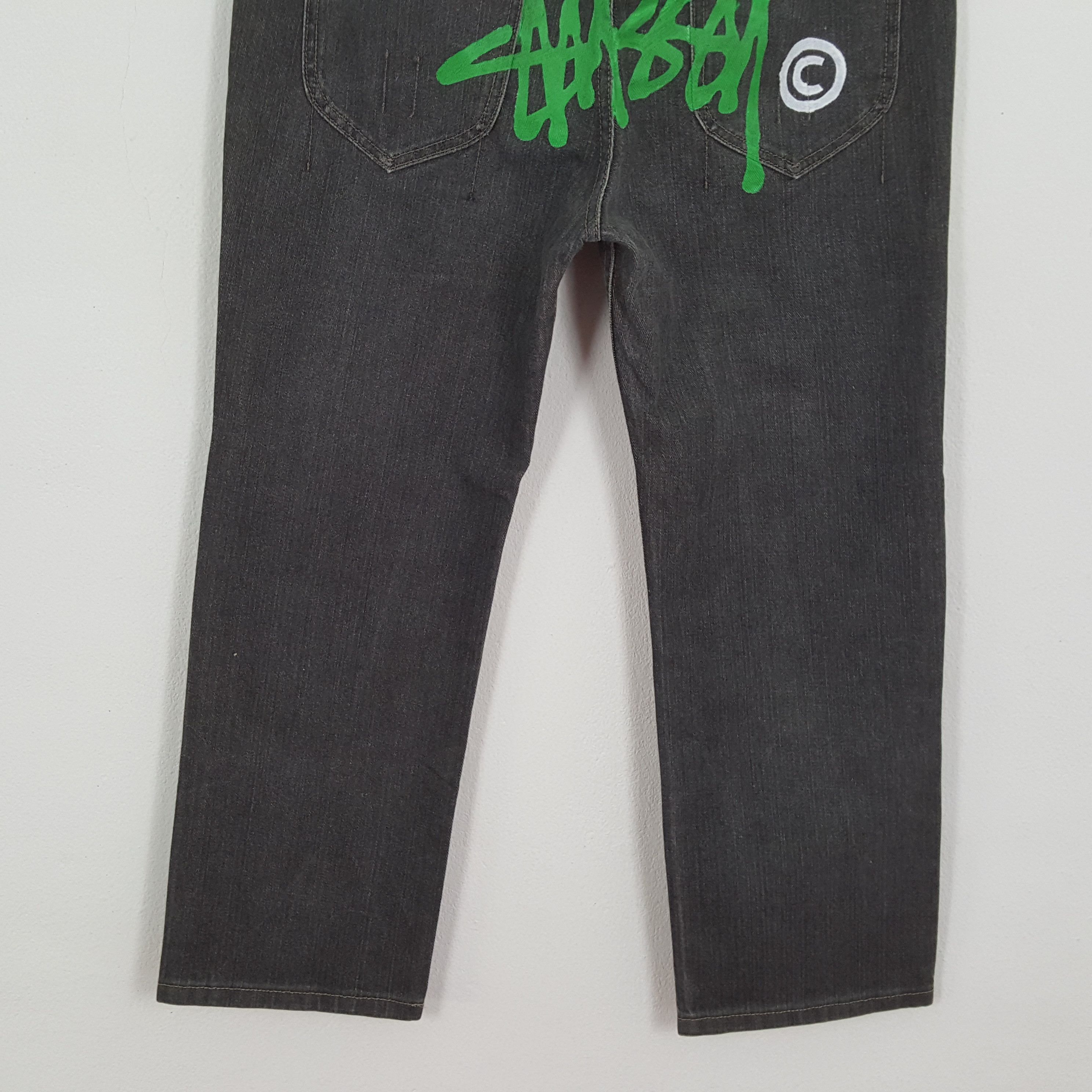 Stussy × Vintage Vintage STUSSY Streetwear Skateboard Logo Style Jeans Size US 33 - 3 Thumbnail