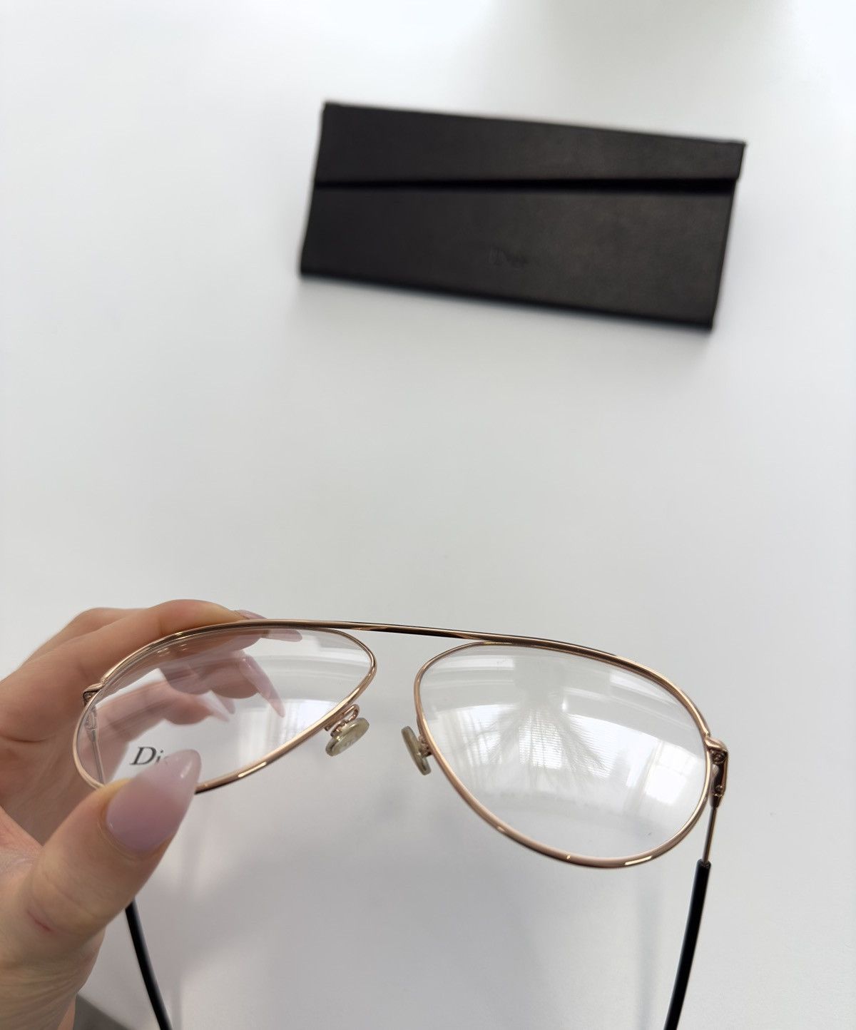 Dior Dior vintage aviator gold rim eyeglasses Size ONE SIZE - 3 Thumbnail