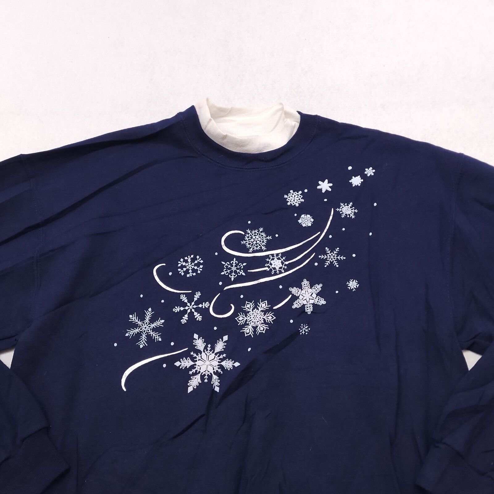 Jerzees Jerzees Casual Sweatshirt Womens Size Medium M Blue White Size M / US 6-8 / IT 42-44 - 1 Thumbnail