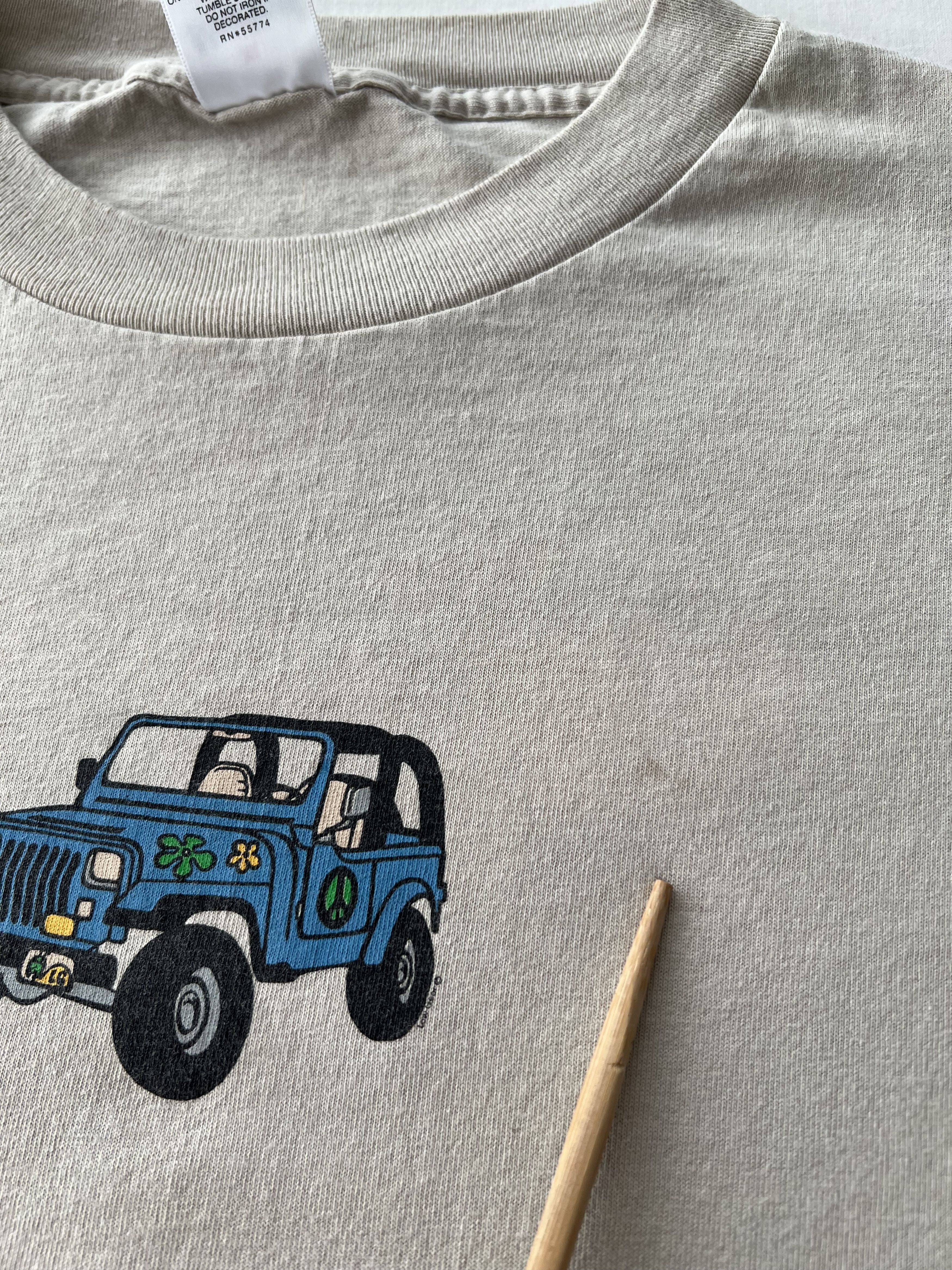 Vintage Vintage 90s Jeep Live The Life You Love Peace Hippy Promo Size US XL / EU 56 / 4 - 4 Thumbnail