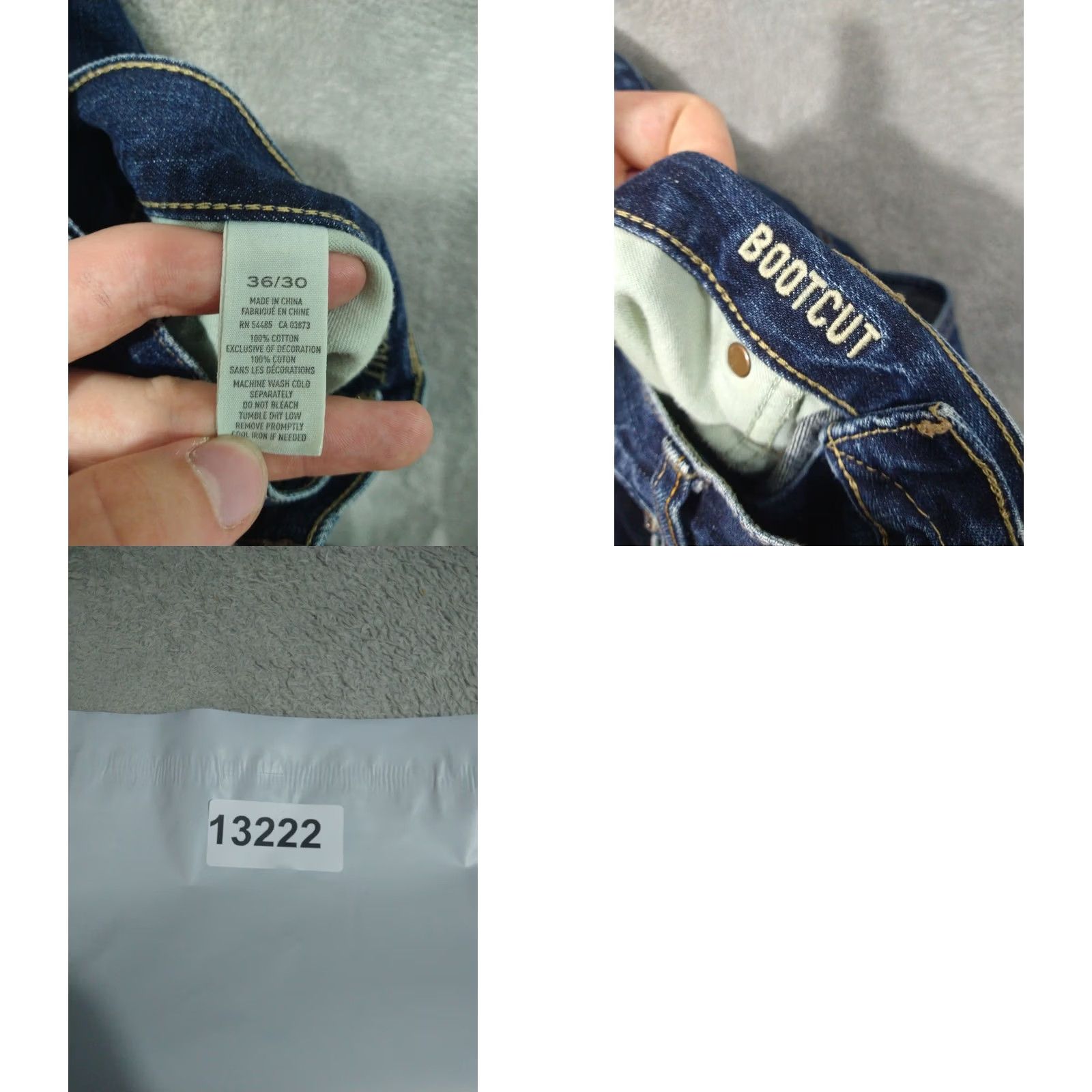 American Eagle Outfitters American Eagle Jeans Mens 36x30 Blue Denim Bootcut Mid Rise Dark Wash Size US 36 / EU 52 - 8 Thumbnail