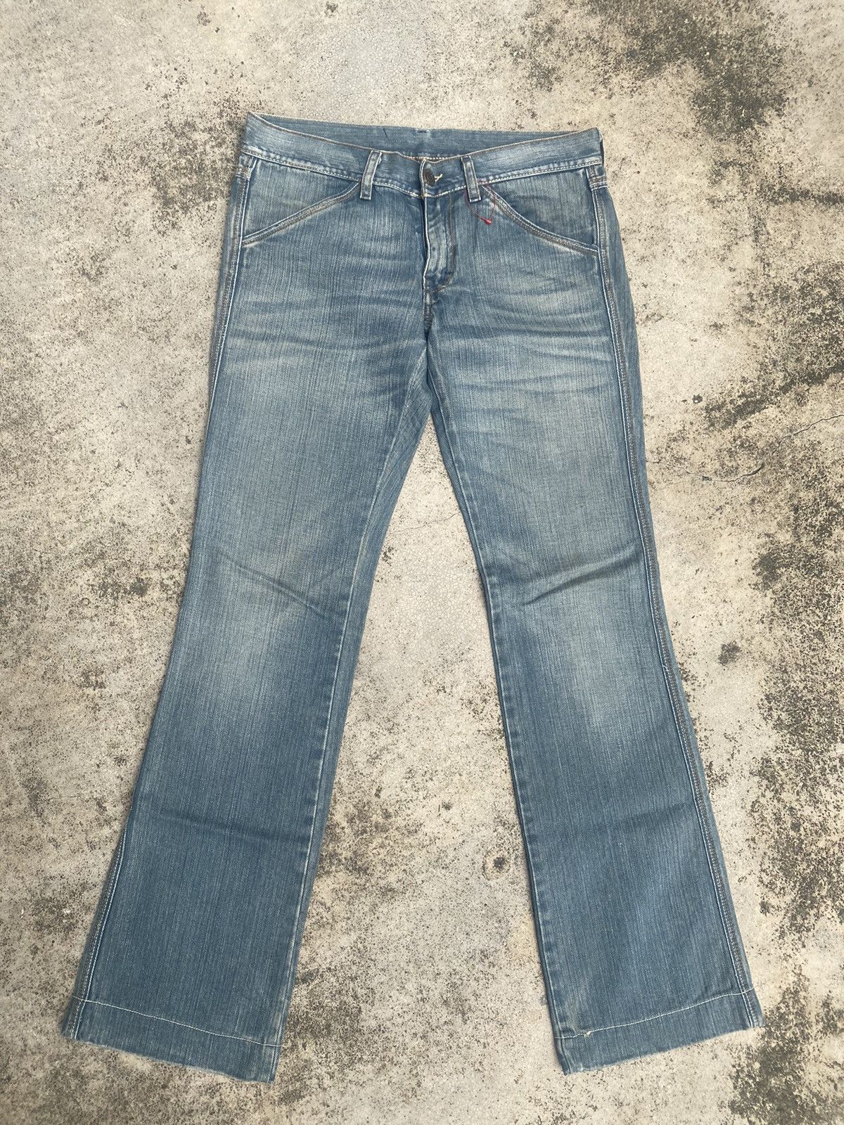 Designer × Diesel × If Six Was Nine Flare Jeans Diesel Faded Low Rise Bootcut Size US 30 / EU 46 - 3 Thumbnail