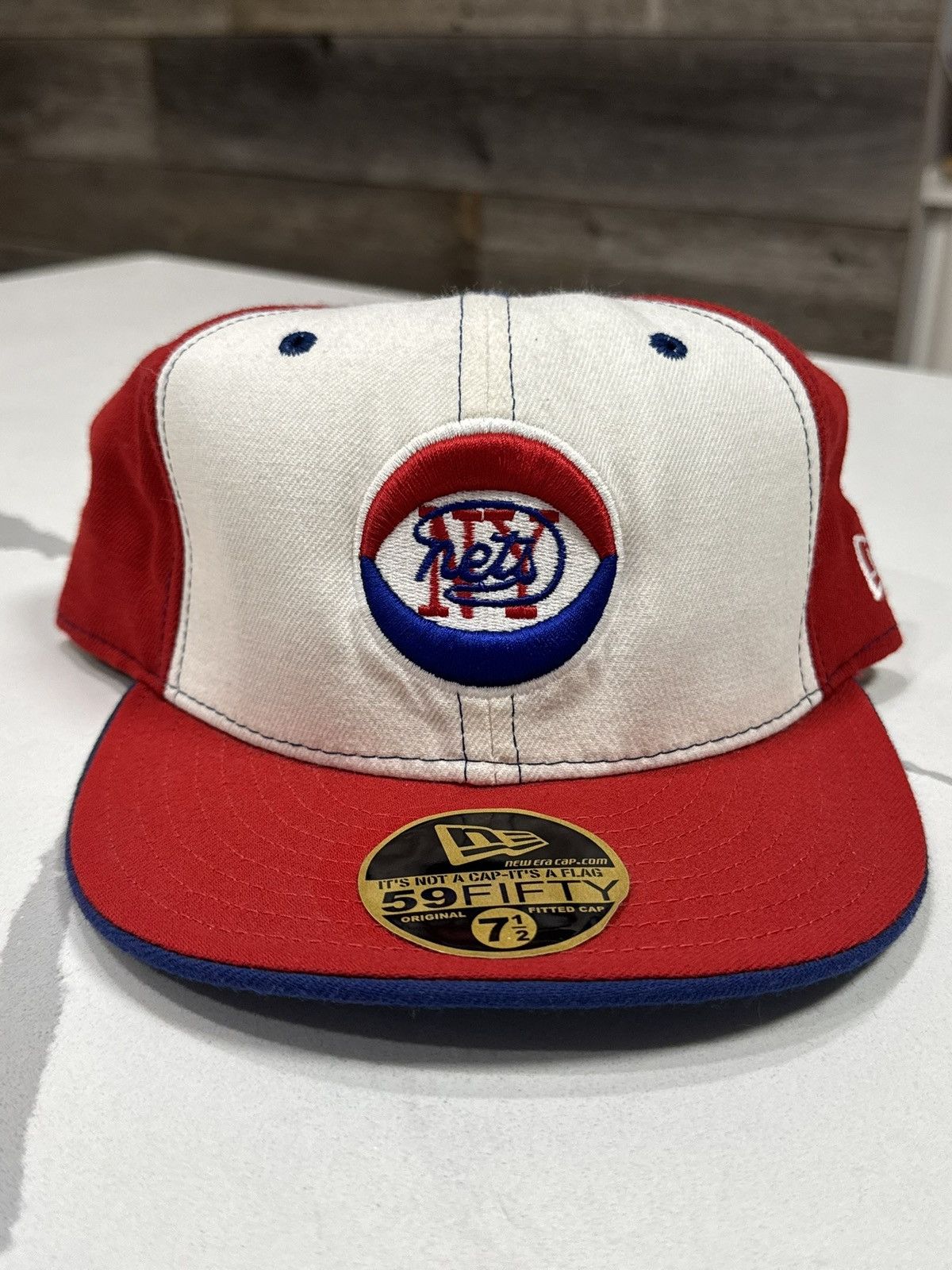 New Era Vintage New York Nets Fitted Cap ABA Hardwood Classics Size ONE SIZE - 9 Thumbnail