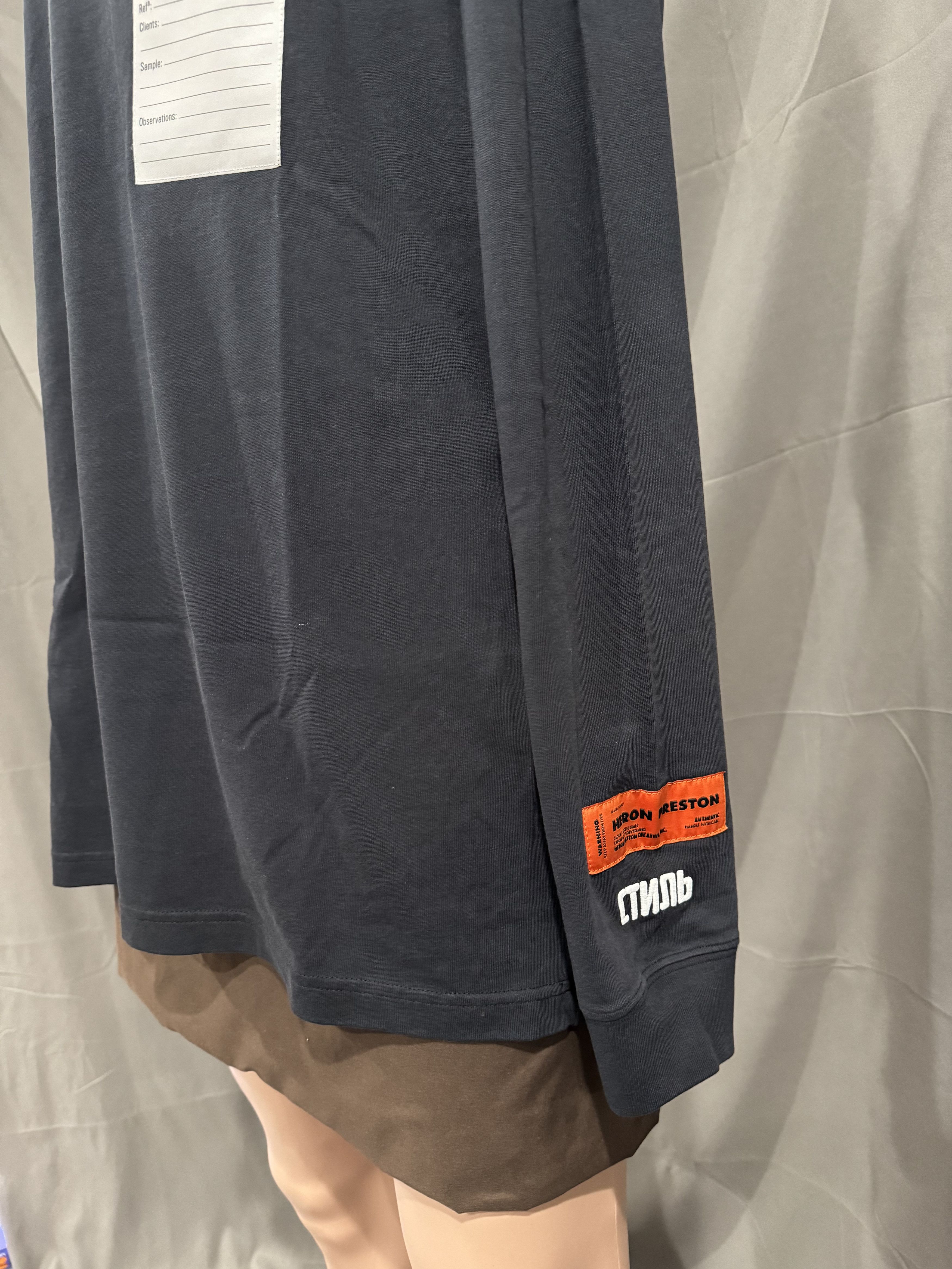 Heron Preston Heron Preston Patch Logo Long Sleeve Shirt Size Medium Size US M / EU 48-50 / 2 - 3 Thumbnail