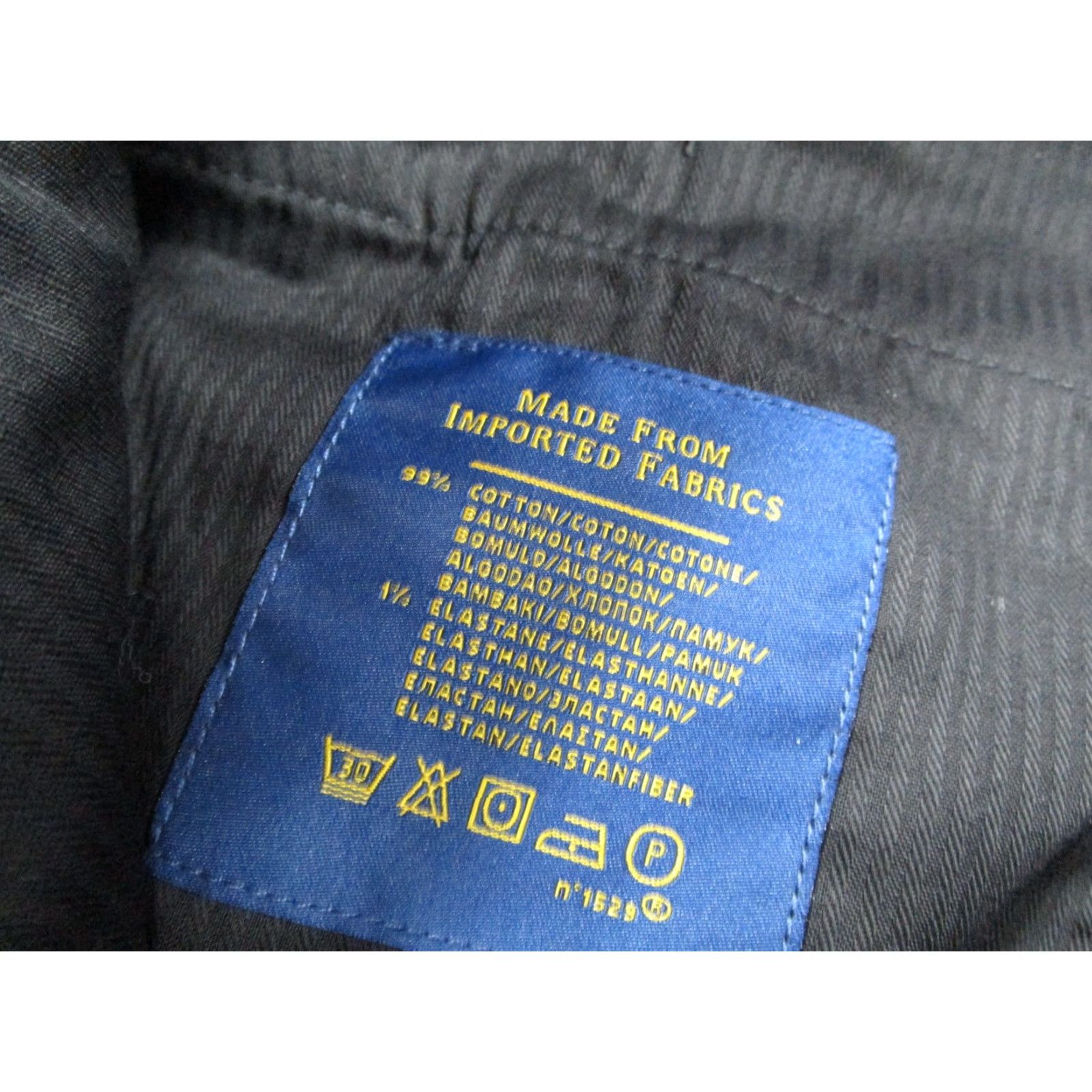 Polo Ralph Lauren Polo Ralph Lauren Dress Pants Mens 40x30 Black Corduroy Classic Fit Stretch Size US L / EU 52-54 / 3 - 7 Thumbnail