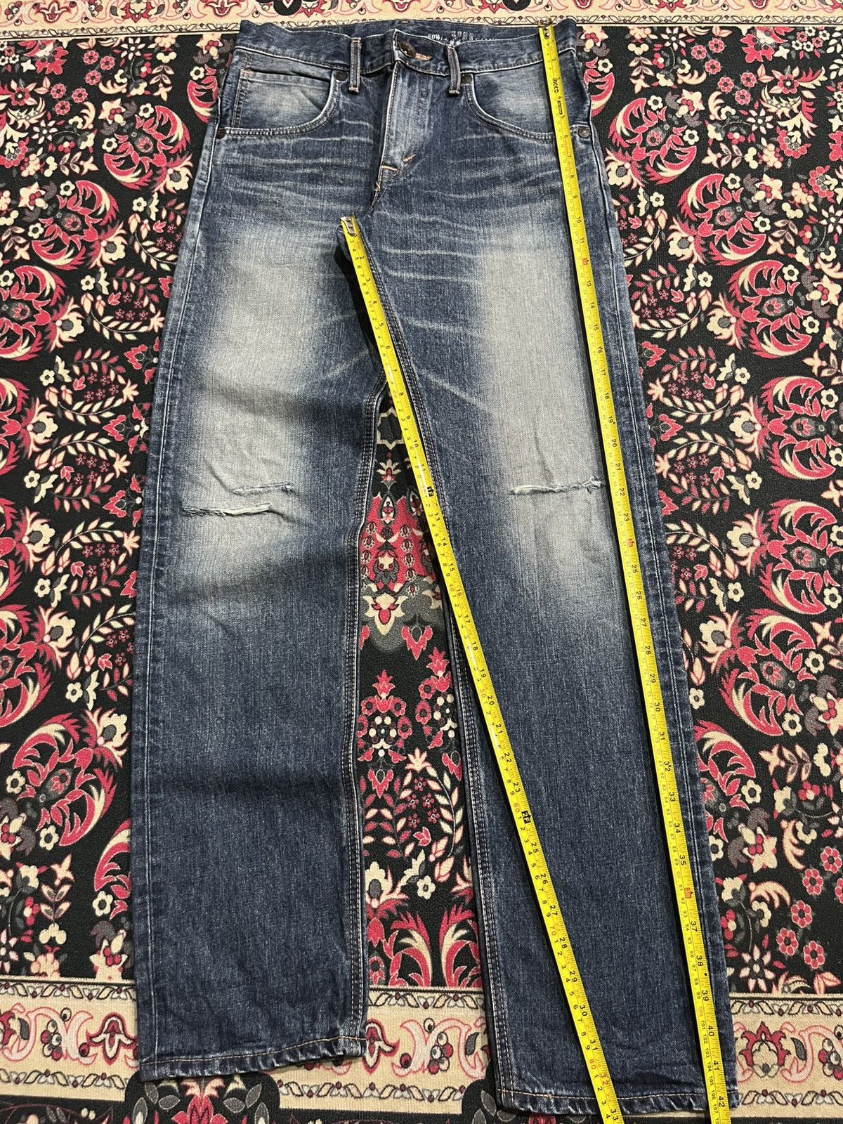 Edwin Edwin Exclusive Vintage Blue Faded Washed Distressed Jeans Size US 29 - 11 Thumbnail