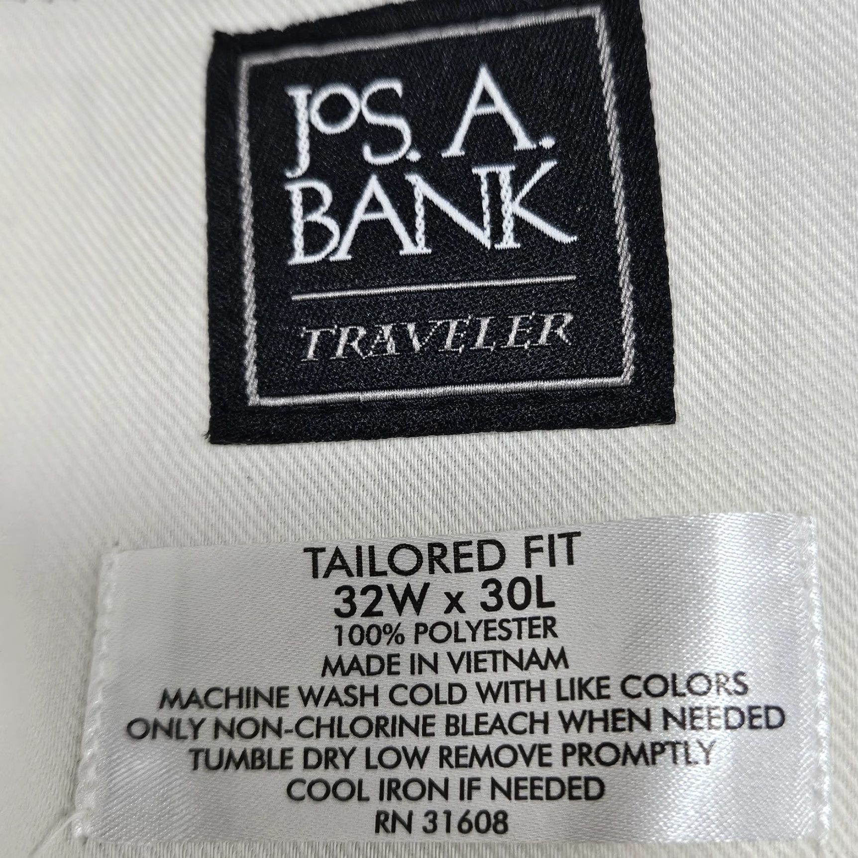 Jos. A. Bank Jos A Bank Brown Traveler Pants Tailored Fit Flat Front Straight Leg Dress 32x30 Size US 32 / EU 48 - 3 Thumbnail
