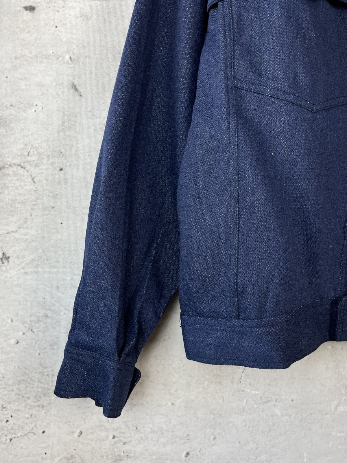 Le Laboureur × Vintage Vintage French Workwear Indigo Jacket Sanfor Lutteurs Size US L / EU 52-54 / 3 - 4 Thumbnail