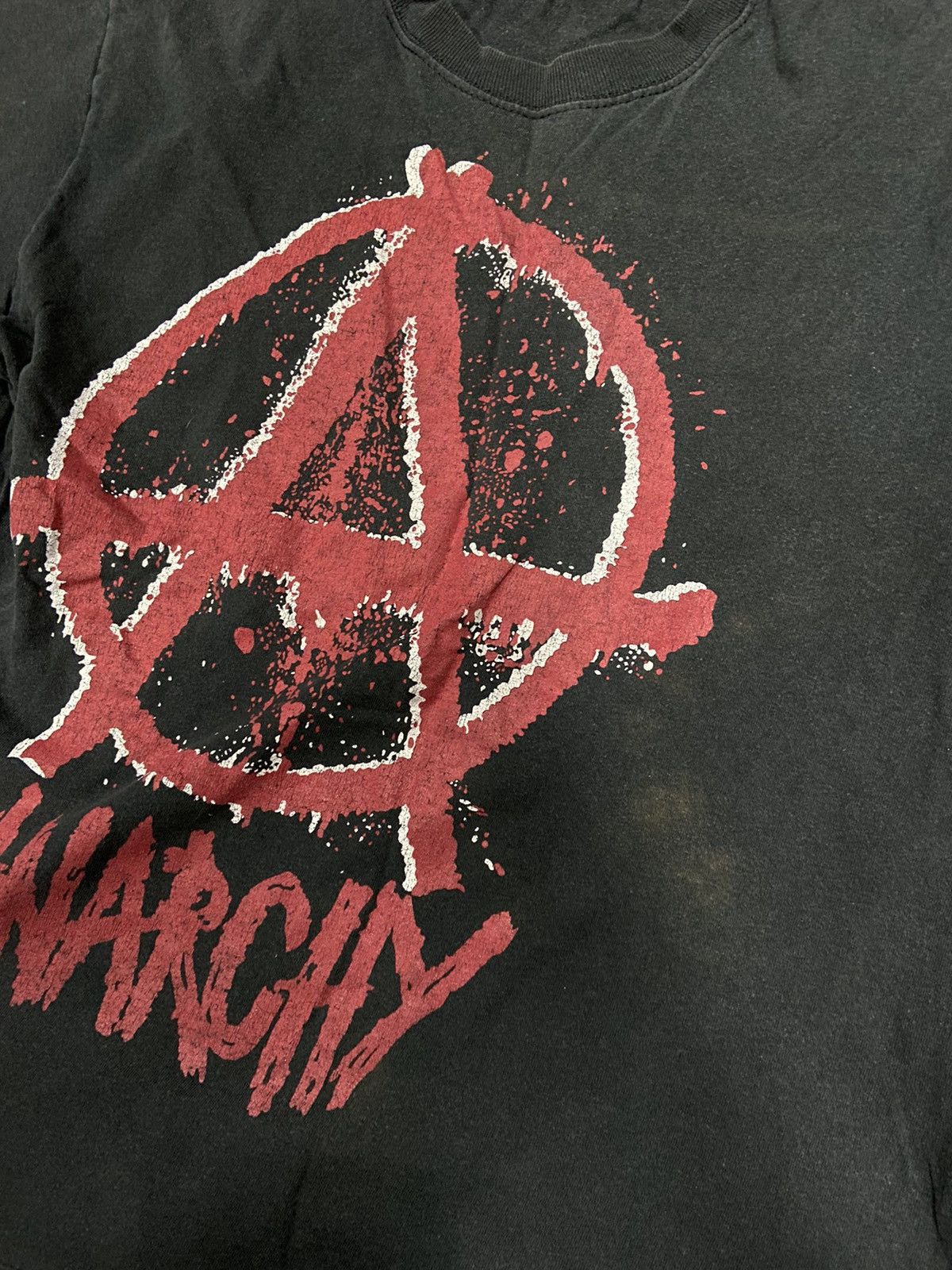 Vintage Anarchy will beat t shirt big logo vintage rock Size US M / EU 48-50 / 2 - 7 Thumbnail