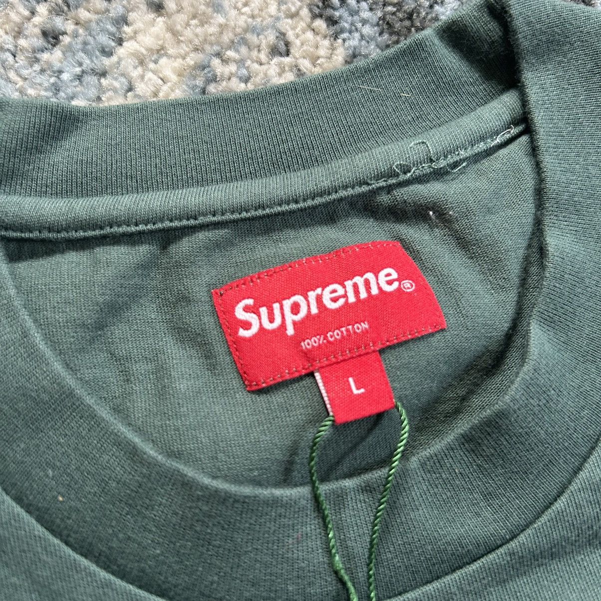 Supreme HiGH DENSiTY SMALL BOX LOGO S/S TOP TEE AQUA QUiET LUXURY Size US M / EU 48-50 / 2 - 8 Thumbnail