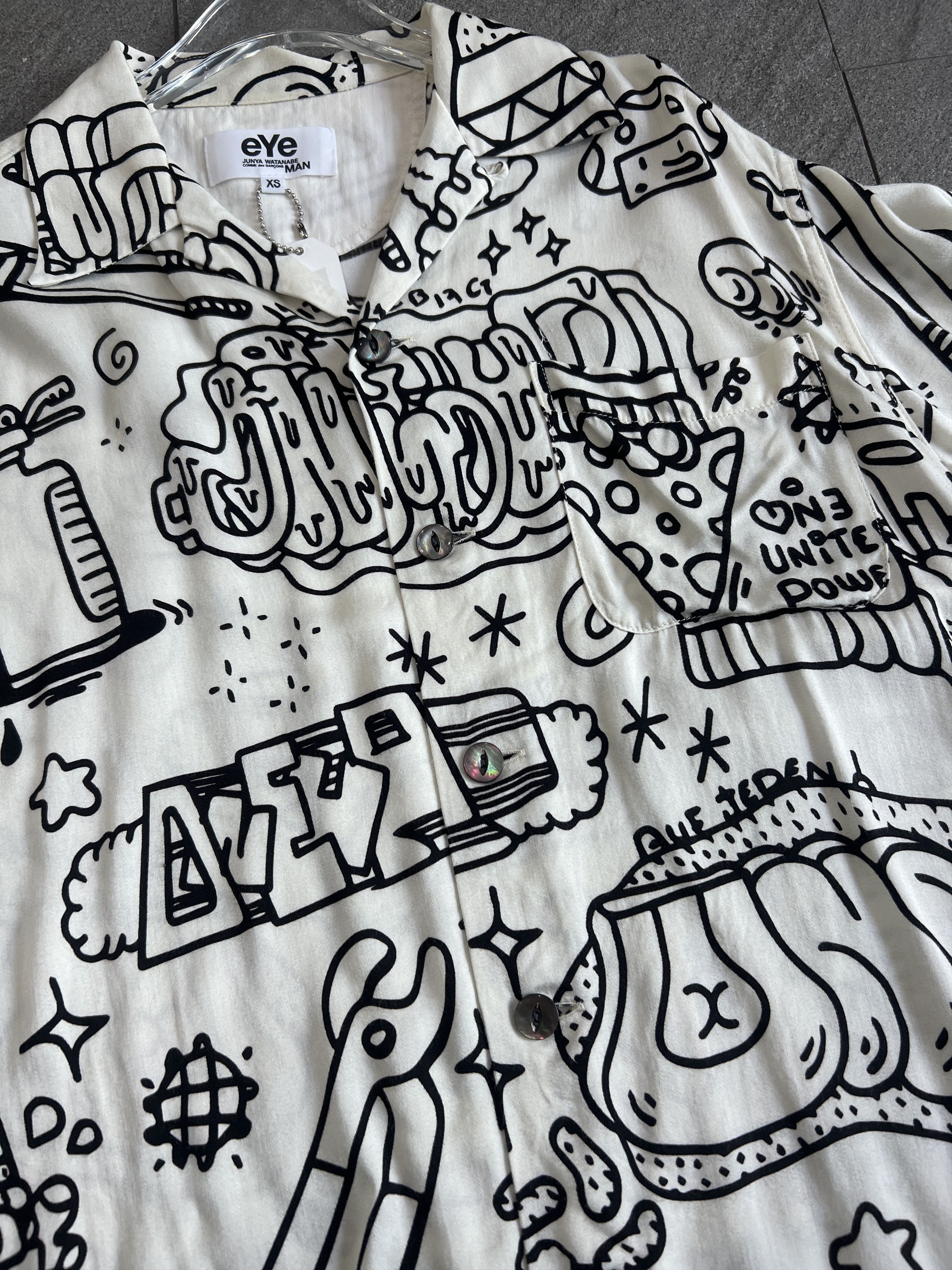 Junya Watanabe eYe Junya Watanabe Comme des Garçons MAN x1UP Graffiti Shirt Size US XS / EU 42 / 0 - 3 Thumbnail