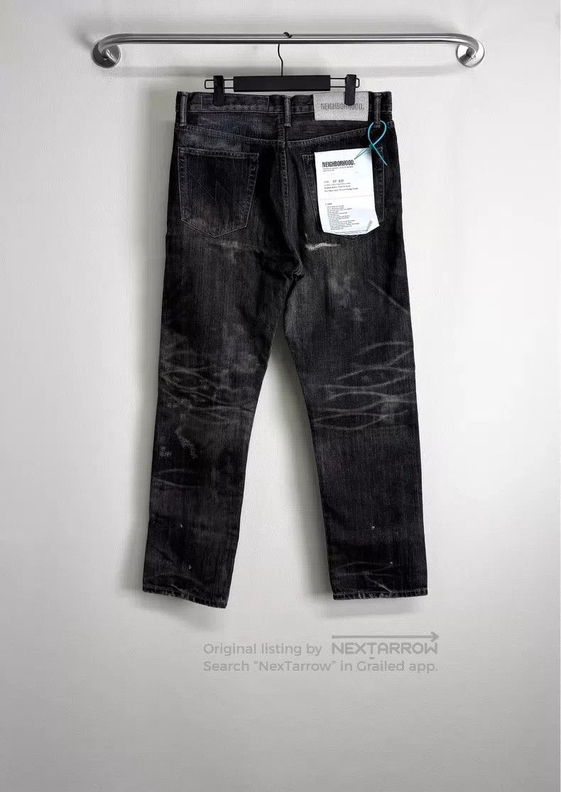 Neighborhood Neighborhood size M Bull King Washed Destroyed Denim Jeans Size US 27 - 2 Thumbnail