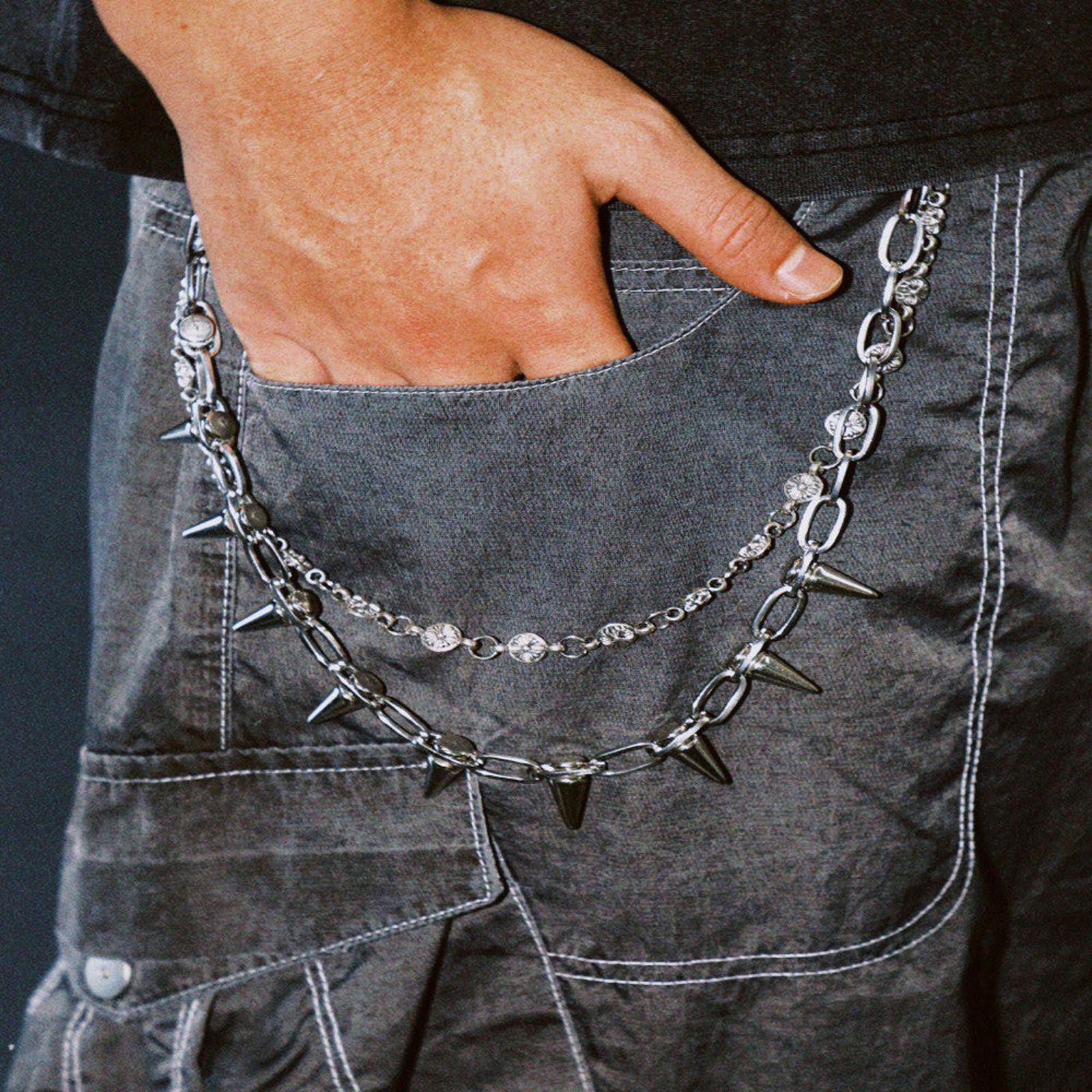 Other Double Layered Silver Wallet Chain Belt Size ONE SIZE - 1 Thumbnail