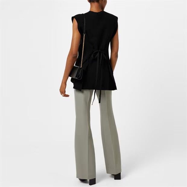 Jil Sander o1g2r1mq1024 Flare Trousers in Grey Size 24" / US 00 / IT 34 - 5 Thumbnail