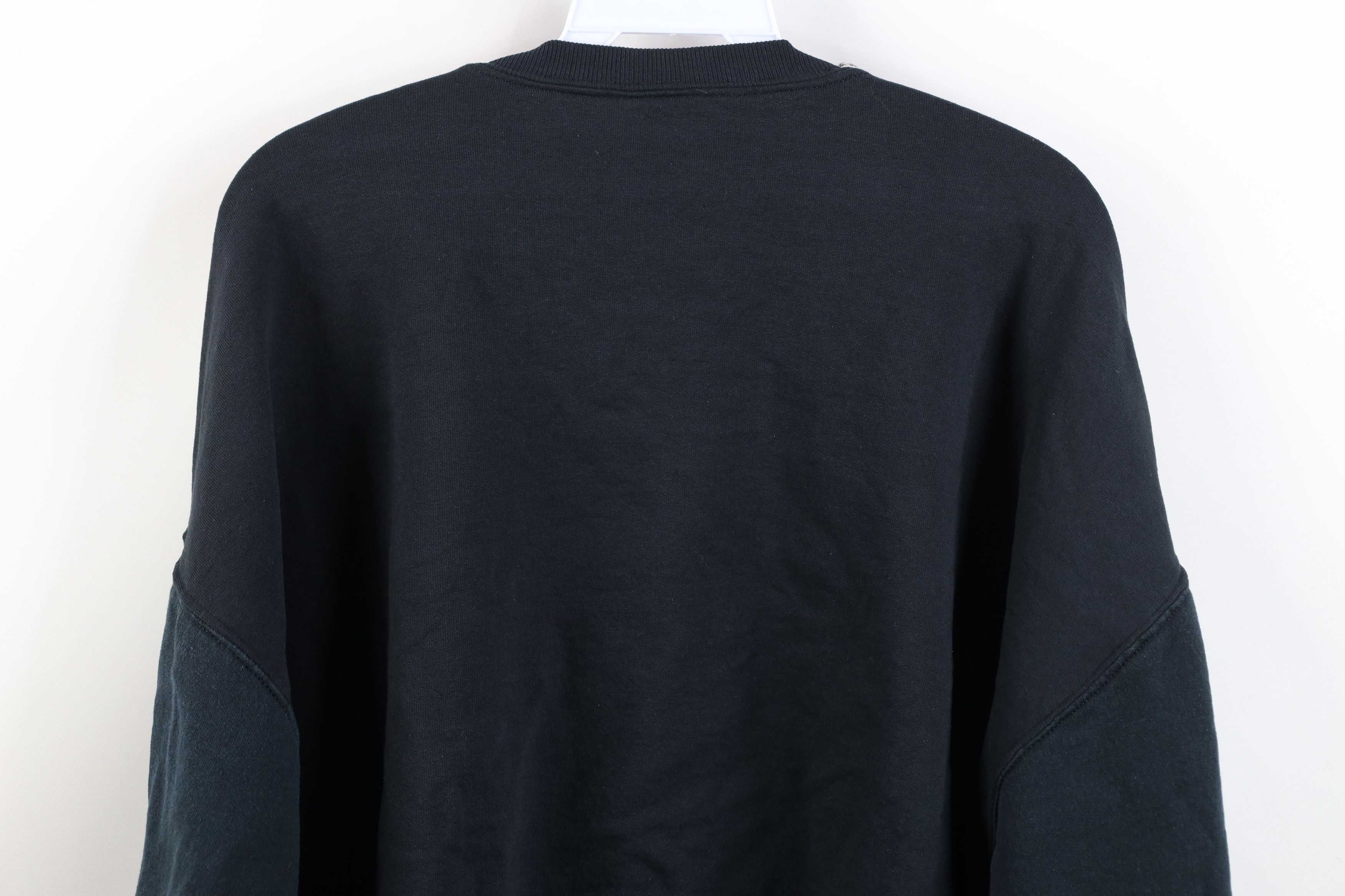 Vintage Vintage 90s Y2K Streetwear Blank Crewneck Sweatshirt Black Size US XL / EU 56 / 4 - 11 Thumbnail
