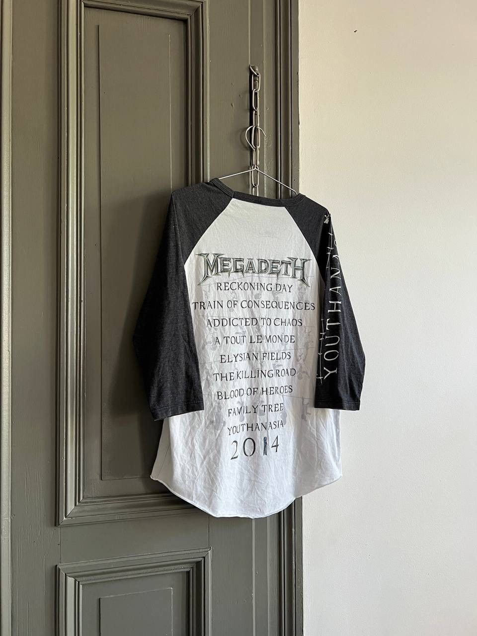 Band Tees × Megadeth Megadeath Youthanasia 2014 3/4 Sleeve T-Shirt Band Tee Size US M / EU 48-50 / 2 - 2 Thumbnail
