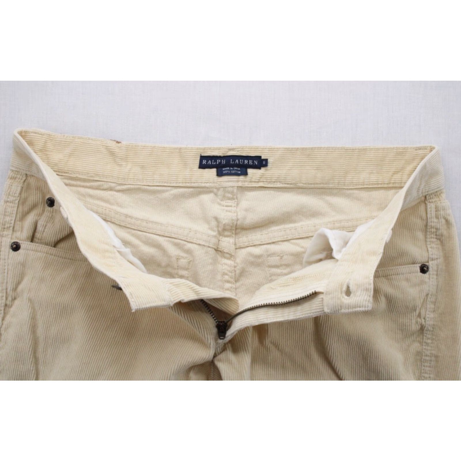 Ralph Lauren Ralph Lauren Chino Pants Women's Size 6 Brown Corduroy Straight Leg Casual 90s Retro Size 28" / US 6 / IT 42 - 5 Thumbnail