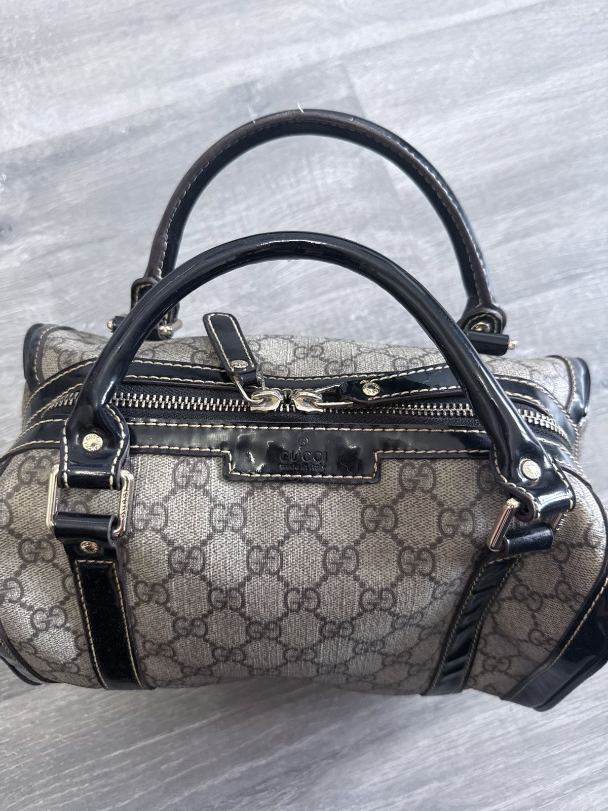 Gucci GUCCI Handbag 269876 Mini Boston GG canvas leather beige Size ONE SIZE - 6 Thumbnail