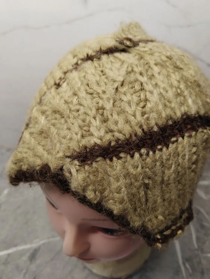 Handmade × Japanese Brand × Vintage Vintage Unknown Japanese Wool Snowcap Beanie Size ONE SIZE - 3 Thumbnail