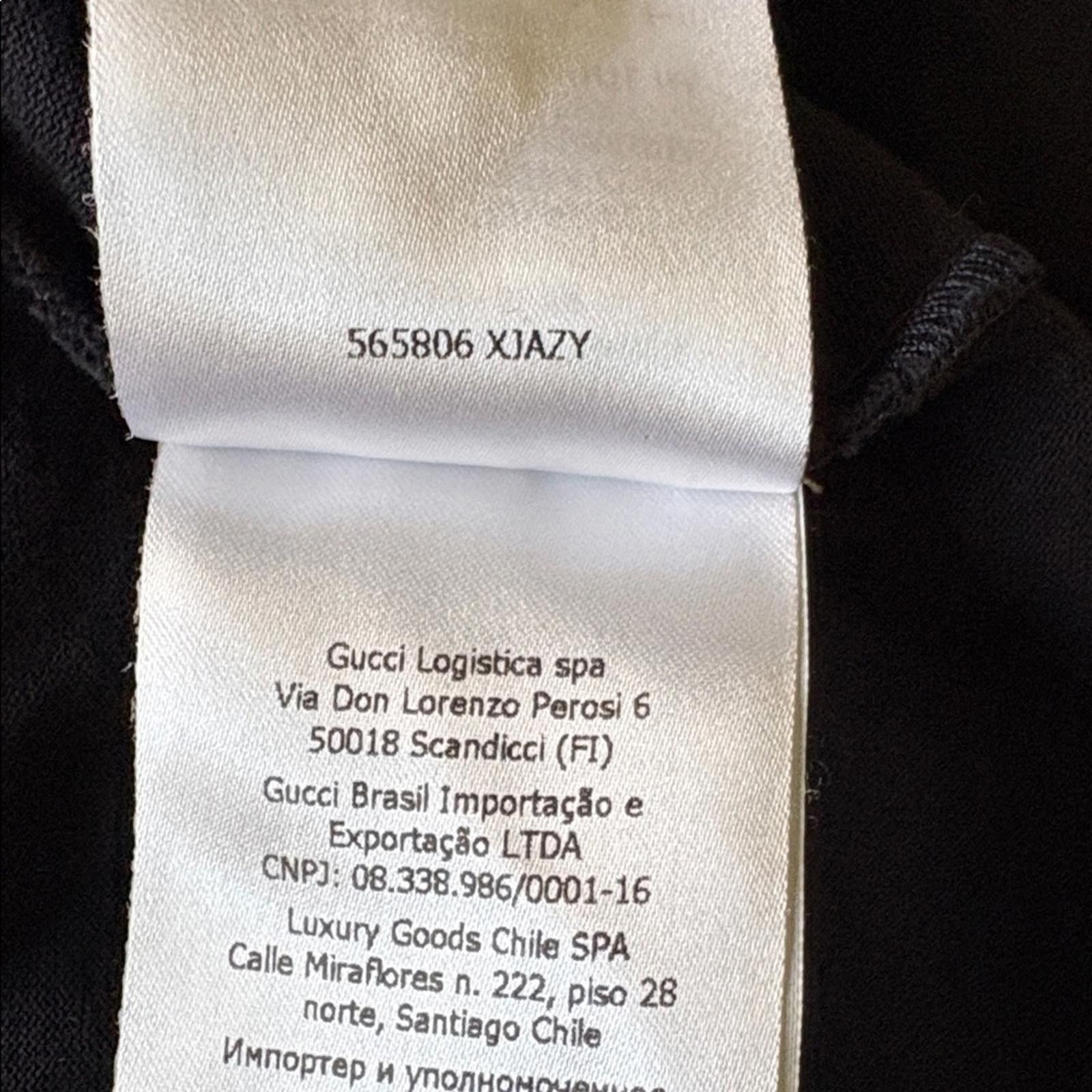 Gucci Gucci Made in Italy Blade Print T-Shirt Black 565806 XJAZY Size US S / EU 44-46 / 1 - 11 Thumbnail