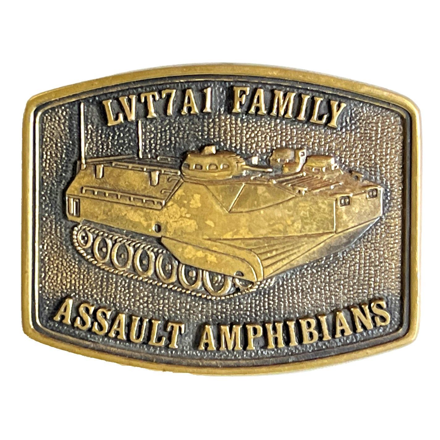 Other FMC LVT7A1 Family Assault Amphibians Vtg Tank Belt Buckle BT Size ONE SIZE - 1 Thumbnail
