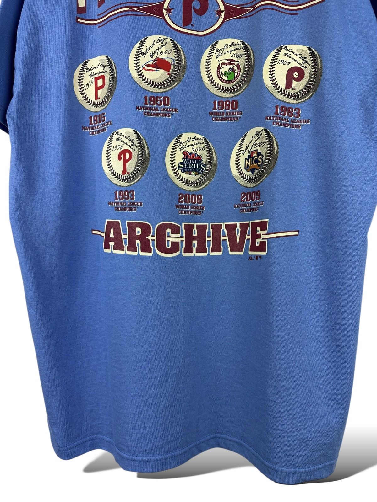Majestic NWT🏷️ Philadelphia Phillies MLB Archive T-Shirt Cooperstown Size US M / EU 48-50 / 2 - 4 Thumbnail