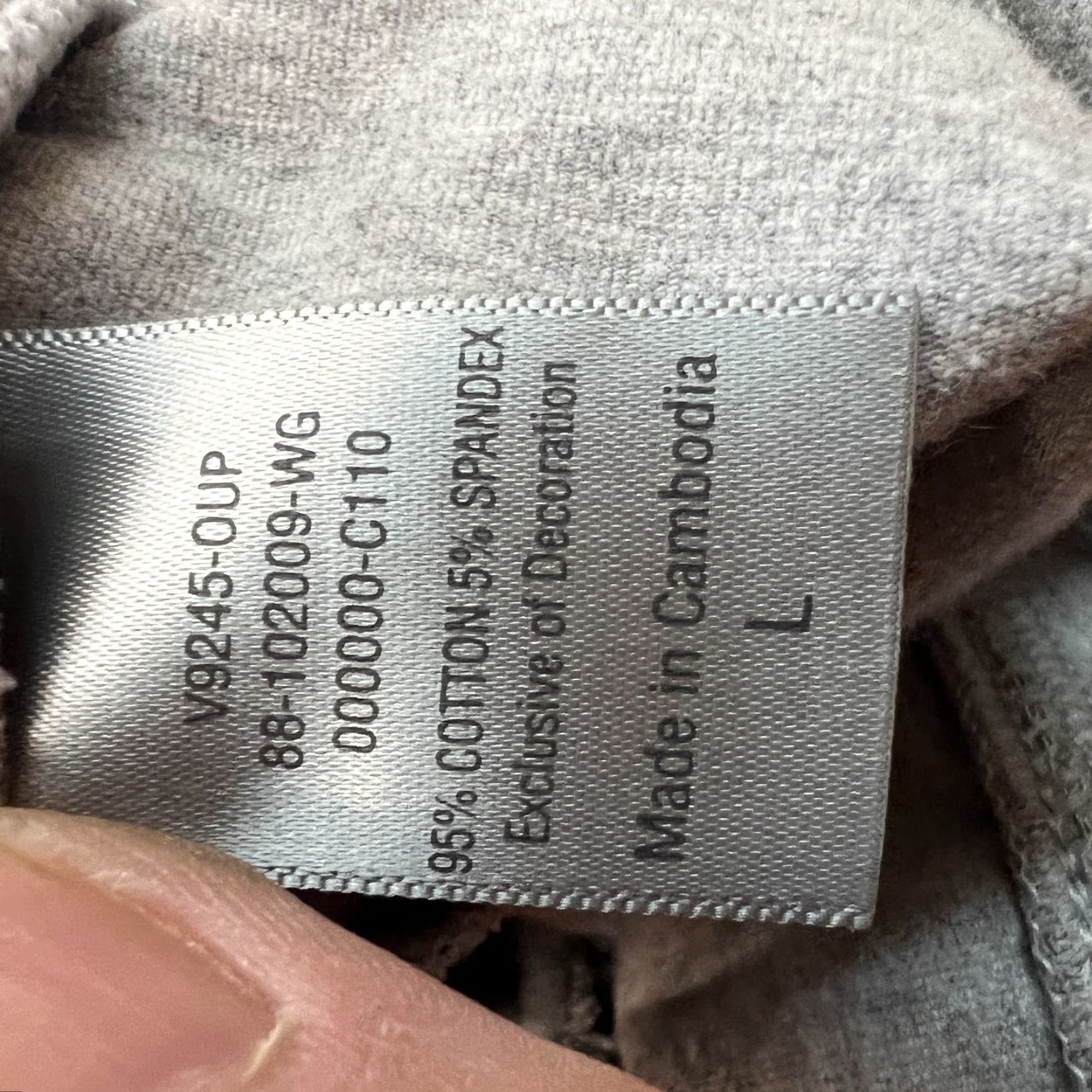 Champion C9 By Champion Jacket Adult Large Gray Men's Full Zip Collared Casual Solid Cotton Spandex Mens Size US L / EU 52-54 / 3 - 6 Thumbnail