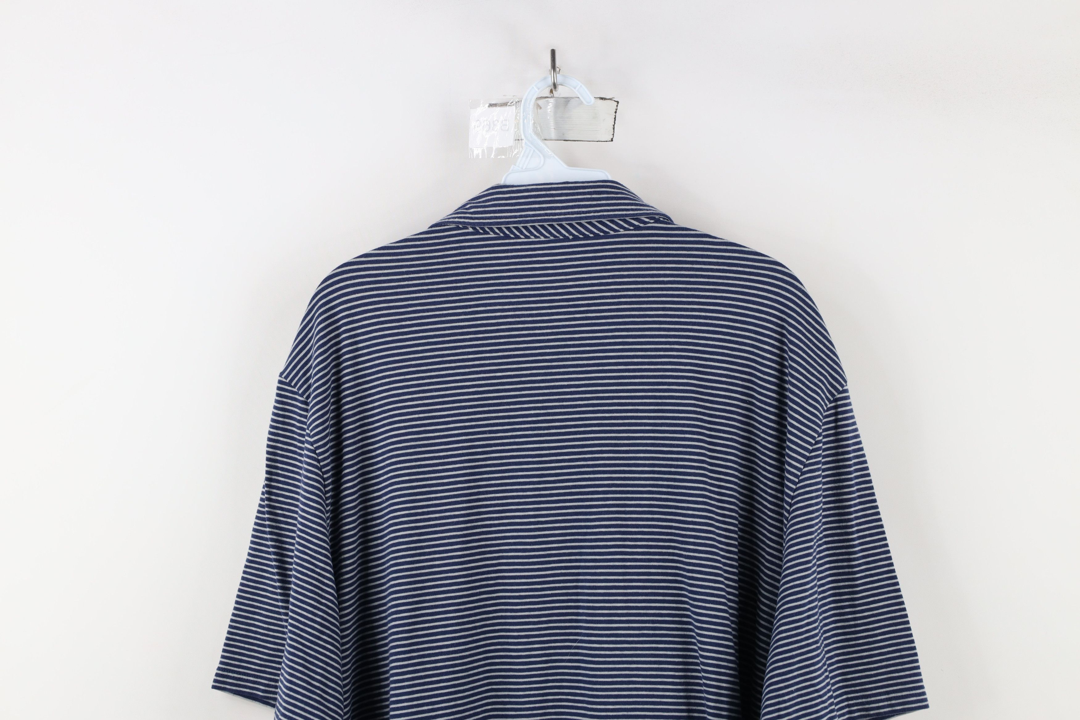 Vineyard Vines × Vintage Vineyard Vines Edgartown Logo Jersey Knit Striped Polo Shirt Size US XXL / EU 58 / 5 - 11 Thumbnail
