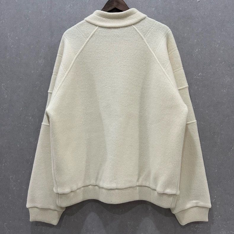 Louis Vuitton Louis Vuitton size 4l Off-white wool logo jacket Size US M / EU 48-50 / 2 - 2 Thumbnail