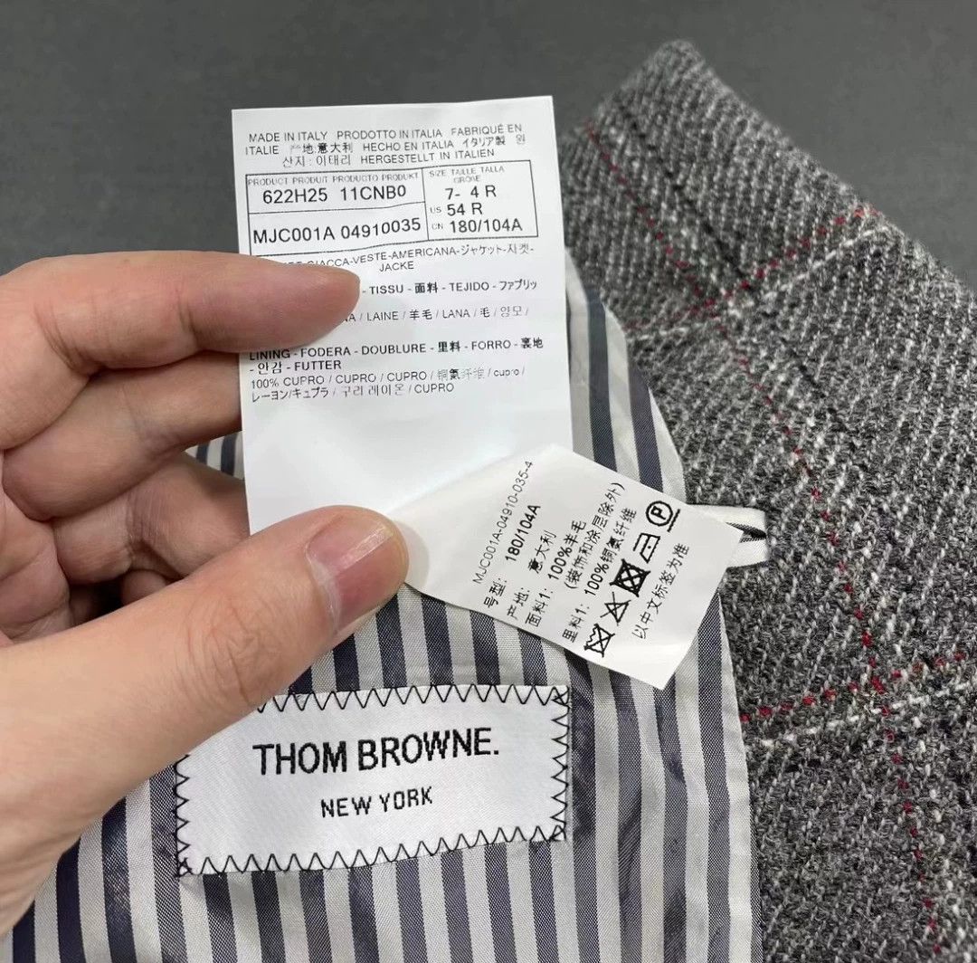 Thom Browne Thom Browne Wool Check Blazer 54R 97 New Size 50L - 8 Thumbnail