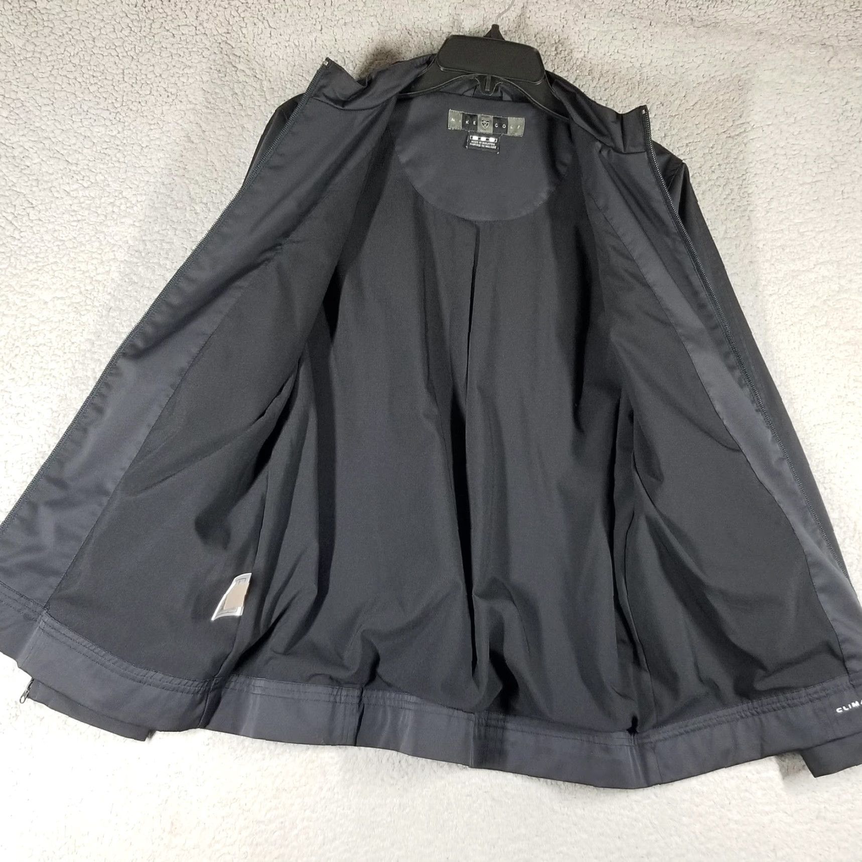 Nike Nike Golf Jacket Mens 2XL Black Full Zip Lightweight Windbreaker Size US XXL / EU 58 / 5 - 2 Thumbnail