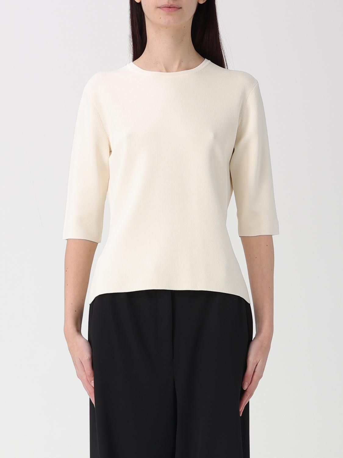 Max Mara Max Mara T-Shirt Woman Ivory Size XS / US 0-2 / IT 36-38 - 1 Thumbnail